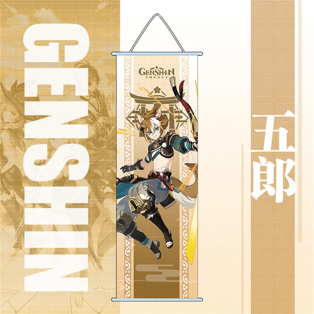 MTTM Genshin Impact Gorou Cosplay Costume Outfit with Wig - Anime Character Halloween, Carnival, Christmas Costume for Comic Con & Cosplay Events - Perfect for Cosplay Shows, Themed Parties & Anime Conventions