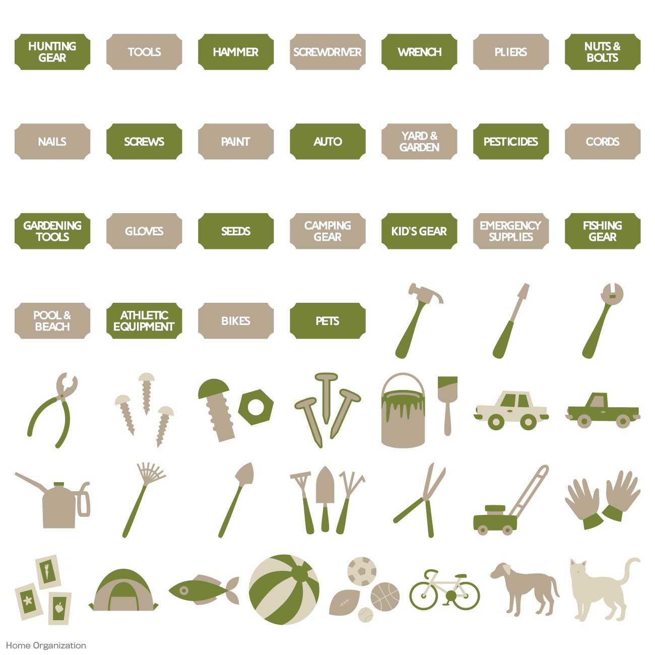 Cricut 2002653 Home Organization Cartridge - Crafting Essentials for DIY Projects, Scrapbooking, and Home Decor