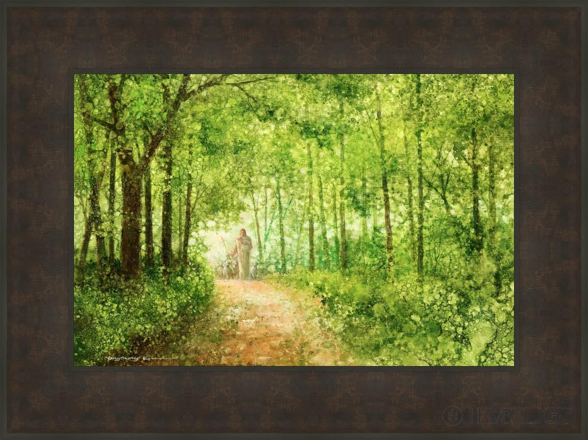 Lead Thou Me On By Yongsung Kim - Inspirational Christian Wall Art Print for Home & Office Decor - Perfect for Living Room, Bedroom, Church & Gift Giving