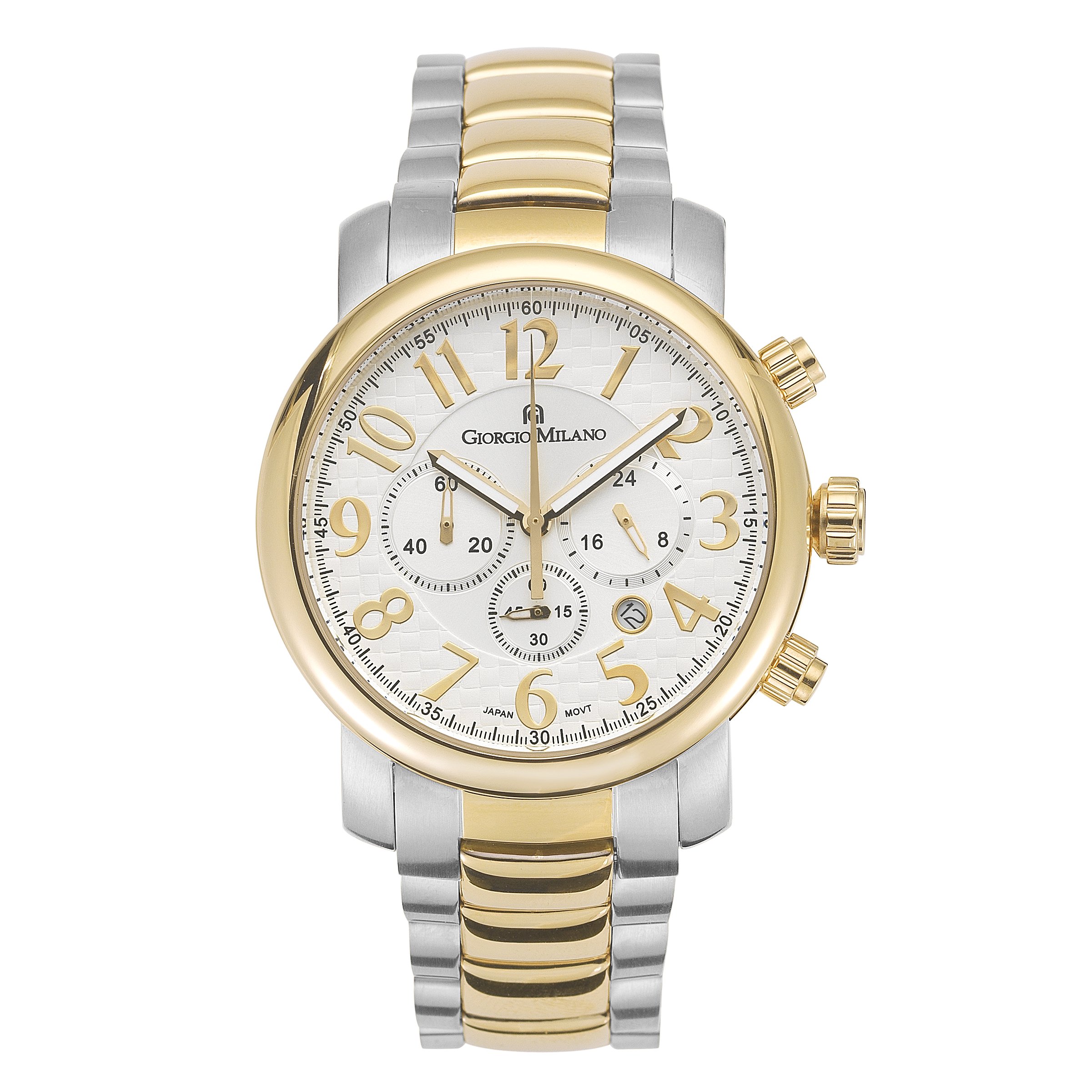 Giorgio Milano Luxury Women's Watch - 'Giovanna' Chronograph Ladies Watch with 44mm Case, Japanese Quartz Movement & Stainless Steel Band - Perfect for Business, Evening Events & Special Occasions