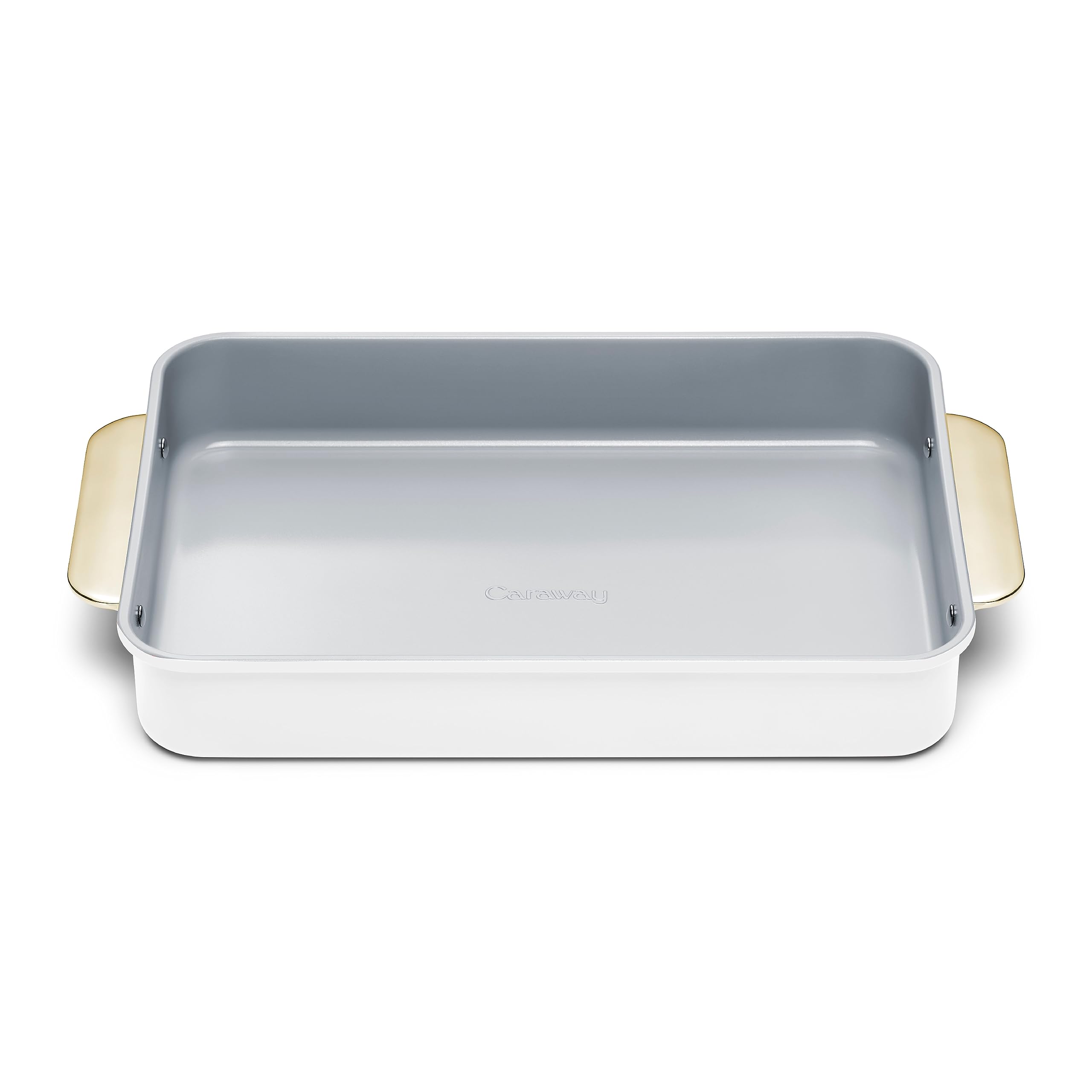 Caraway Non-Stick Ceramic 9”x13” Baking Pan - PTFE & PFOA Free, Non-Toxic Ceramic Coating - Perfect for Brownies, Lasagna, Casseroles & Sheet Cakes - Oven & Dishwasher Safe - Ideal for Family Dinners & Holiday Baking - White