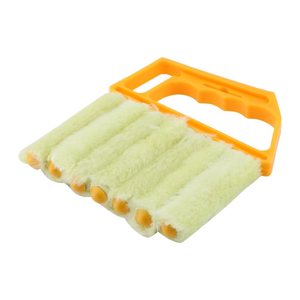 Blind Cleaner Brush - Mini Handheld Dust Brush for Blinds, Shutters & Window AC Units | Washable & Removable | 7-Slat Design for Household & Kitchen Cleaning | Perfect for Regular Blind Maintenance & Hard-to-Reach Areas