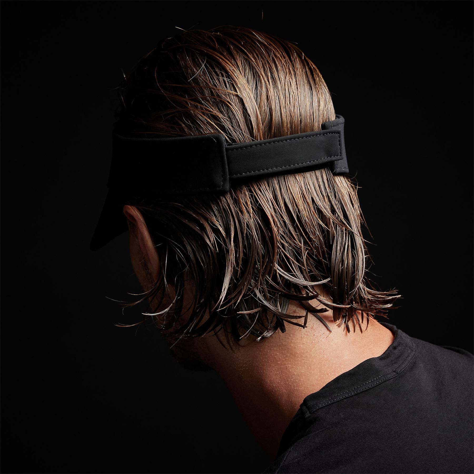 Black Sport Visor for Running, Cycling & Outdoor Activities - UV Protection & Sweat-Resistant