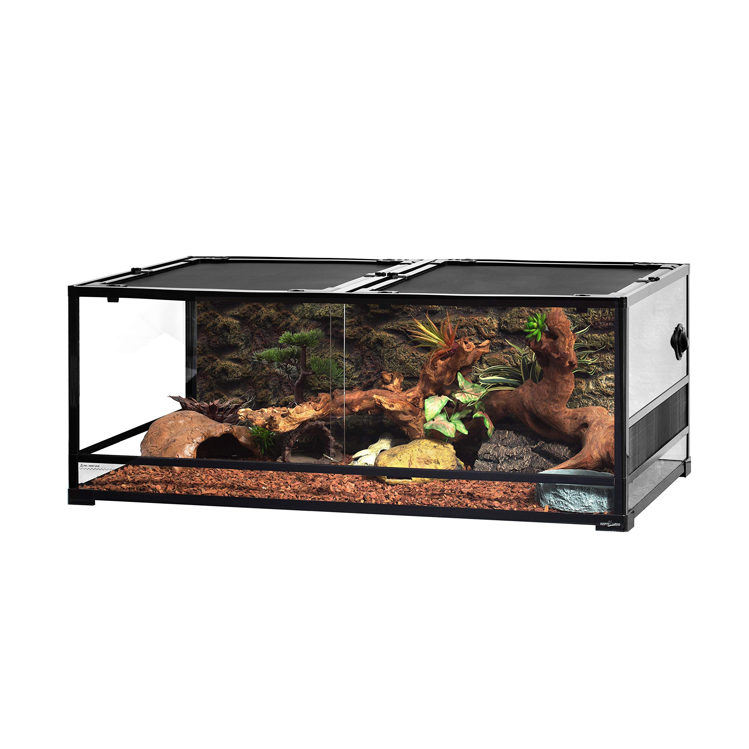 REPTI ZOO 85 Gallon Glass Reptile Terrarium - 48