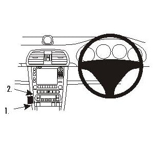 ClicOn No Holes Angled Dash Mount for Porsche 911 (2005-2011), Boxster 987 (2005-2012), Cayman 987 (2005-2012) - Secure Phone Holder for Hands-Free Navigation & Driving