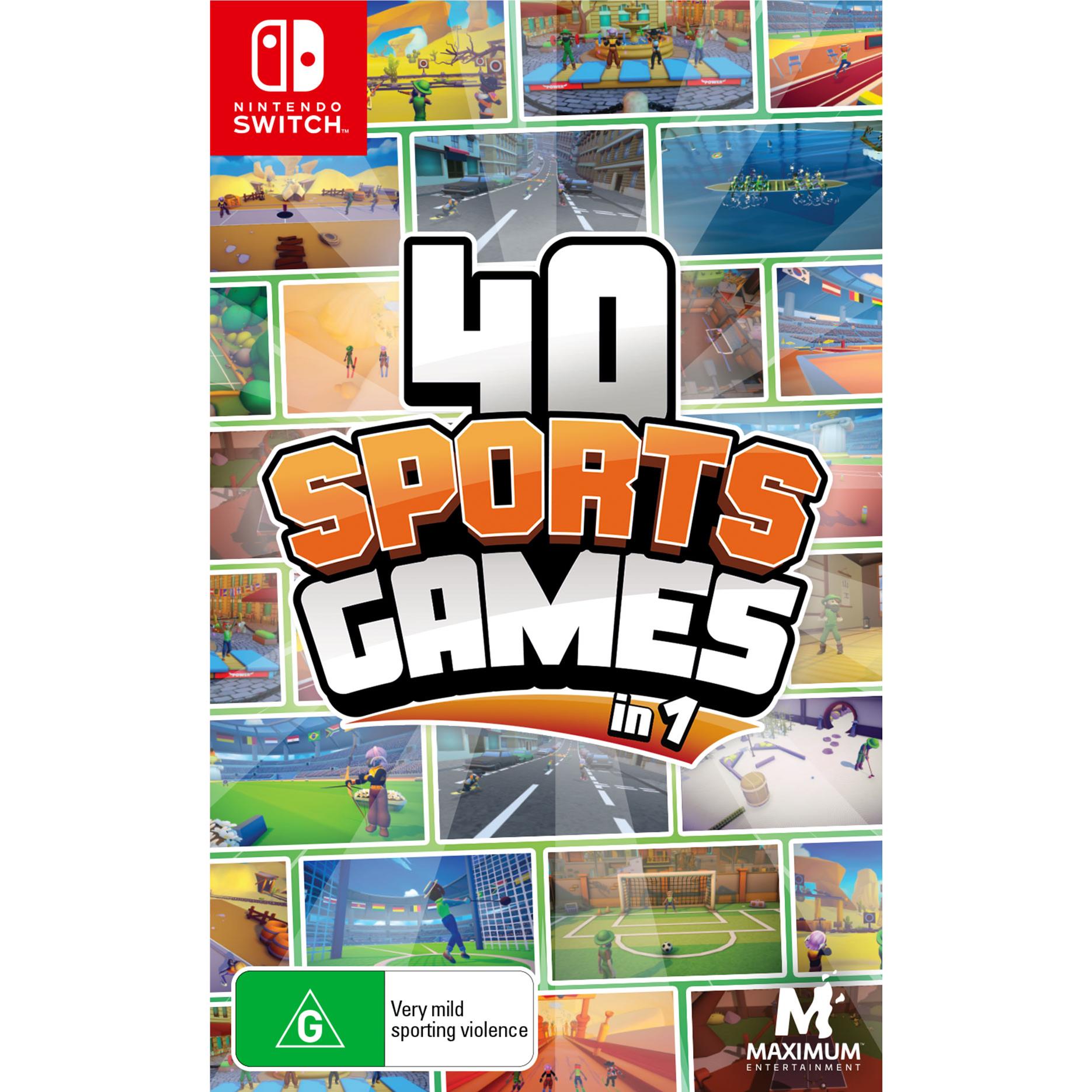 40-in-1 Sports Games Collection - Multiplayer Arcade Game Set for Family & Friends Fun - Perfect for Parties, Game Nights & Indoor Entertainment