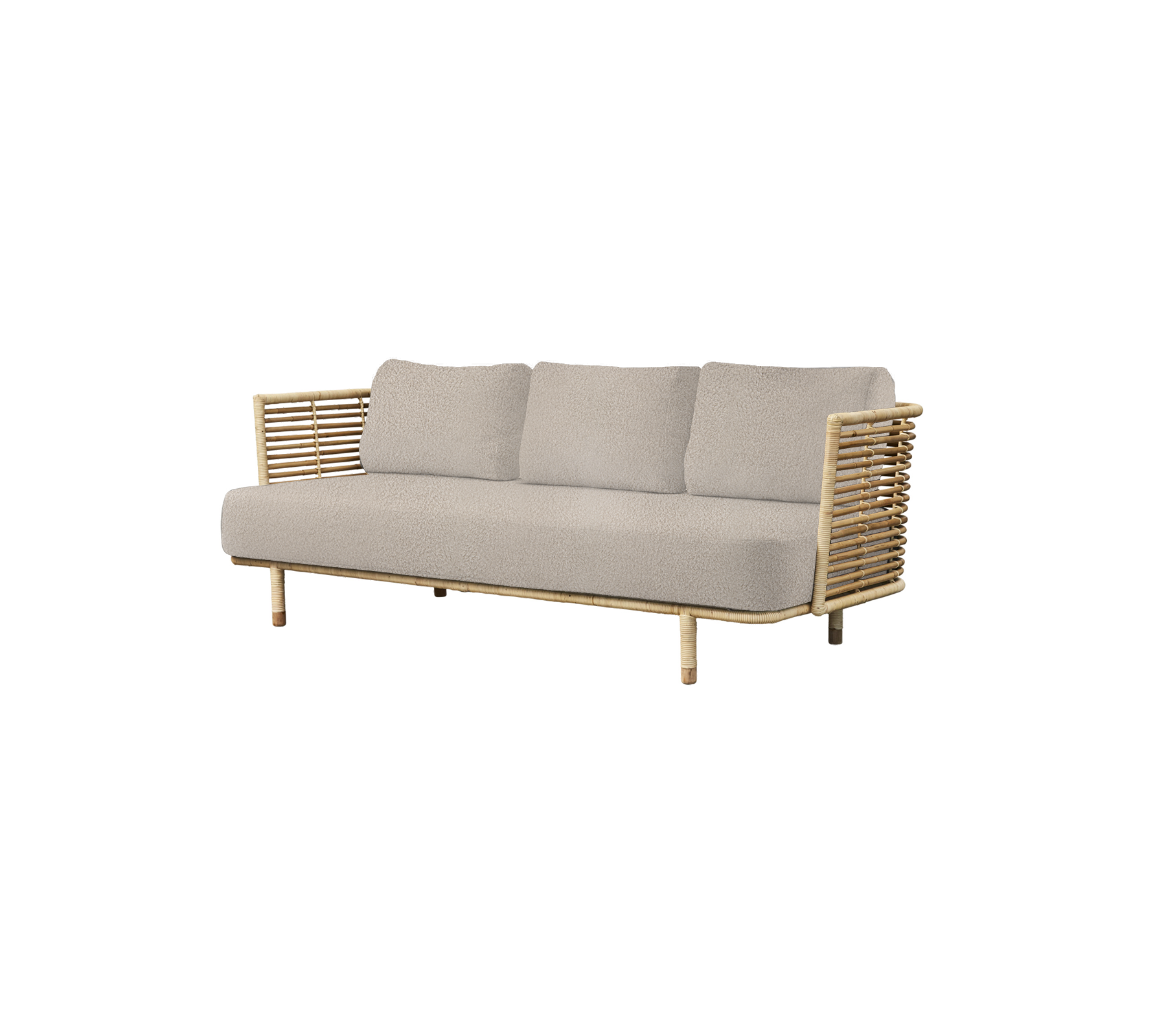 Premium Sense 3-Seater Sofa - Modern Comfortable Fabric Couch for Living Room, Lounge & Family Room - Soft Upholstered Sectional Sofa for Home Decor