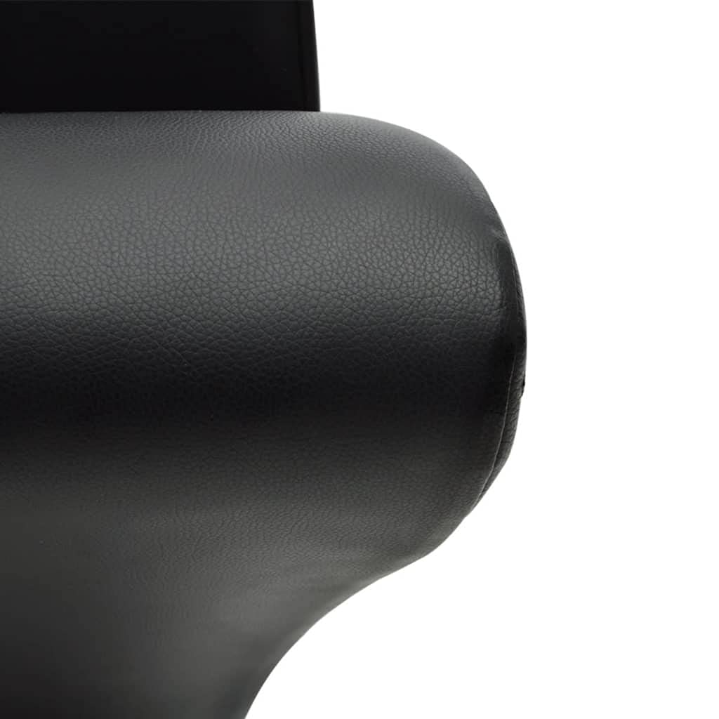 2 Pack Black Faux Leather Dining Chairs - Comfortable Kitchen Chairs Set for Dining Room, Living Room, Bedroom & Restaurant - Modern PU Leather Seats with Sturdy Metal Legs (Perfect for Home Decor & Small Spaces)