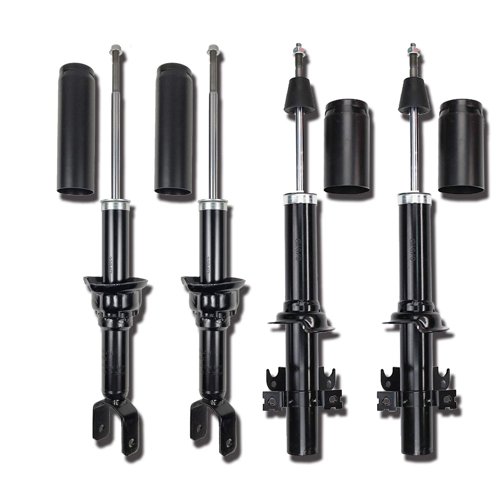 BROSCONE 4-Piece Full Suspension Shock and Strut Set - Compatible with 1989-1991 Honda Civic (Models A0337, A0338) | Durable Replacement for Smooth Ride & Enhanced Handling