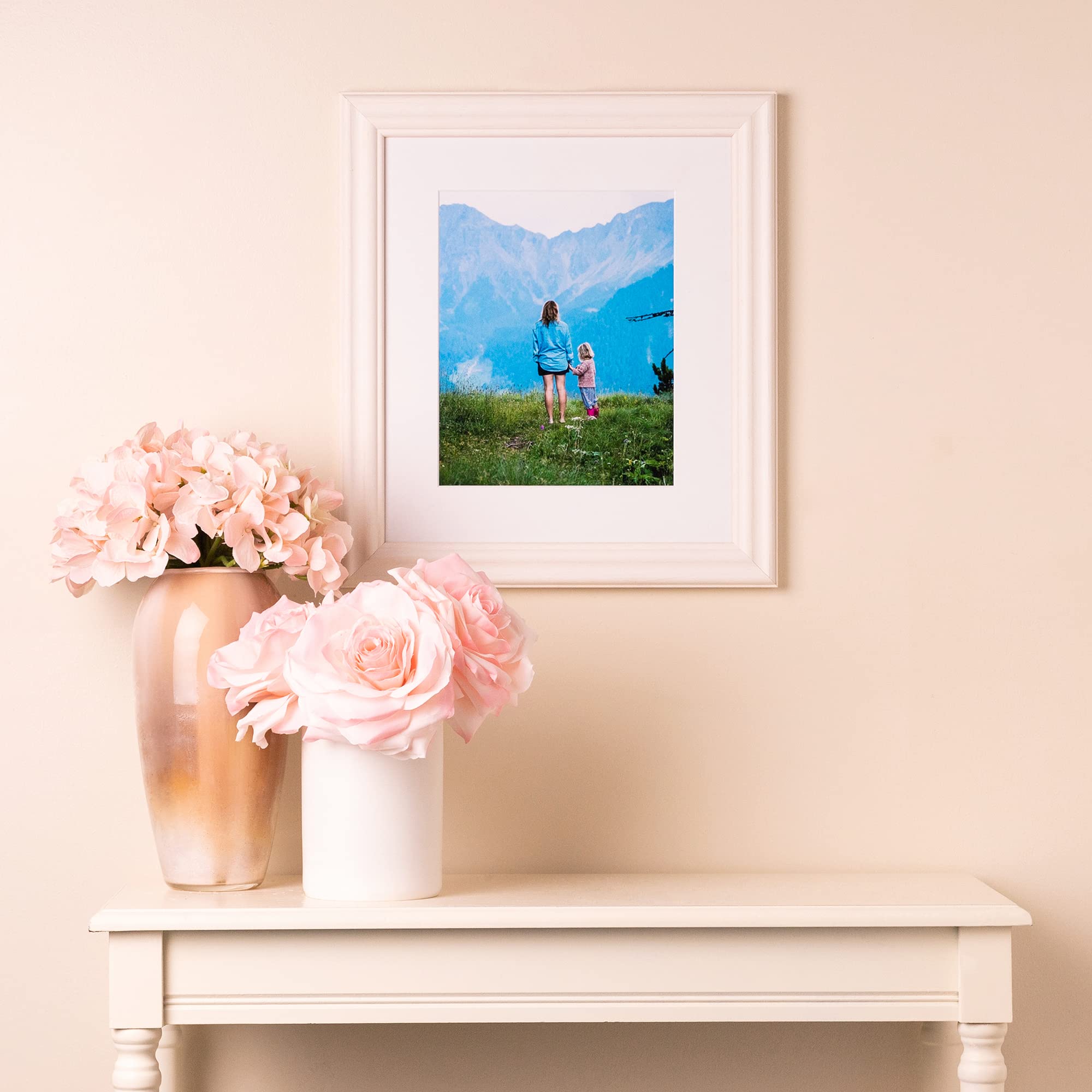 ArtToFrames 23x45 Inch White Picture Frame - 1.5 Inch Custom Wood Poster Frame for Wall Art, Photos & Posters - Includes Economy Acrylic - Perfect for Home Decor, Office Display & Gallery Walls