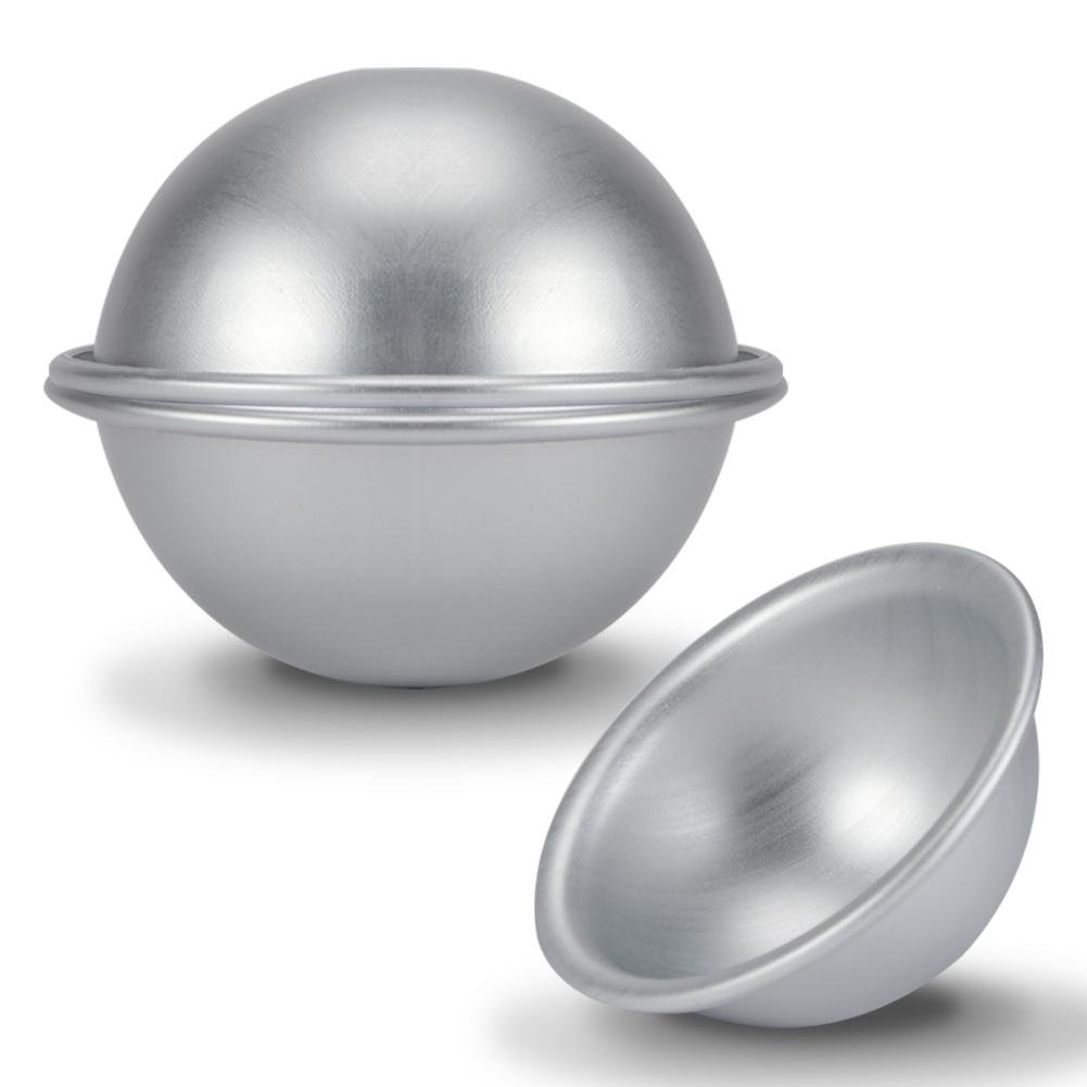 10cm Aluminum Semicircle Cake Mold - Professional Hemisphere Chiffon Cake Pan for Bikini Cakes, Desserts & Puddings | Perfect for Birthday Parties, Wedding Cakes & Baking Enthusiasts
