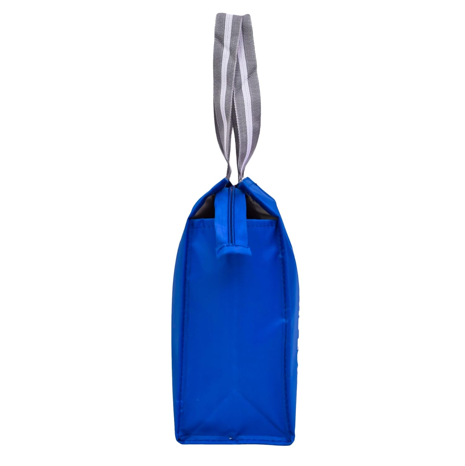 Kuber Industries Insulated Lunch Bag for Adults - Reusable Parachute Lunch Box with Zipper & Handle for Office, College, Work - Pack of 2 Royal Blue - Perfect for Meal Prep, Picnics & Daily Commute