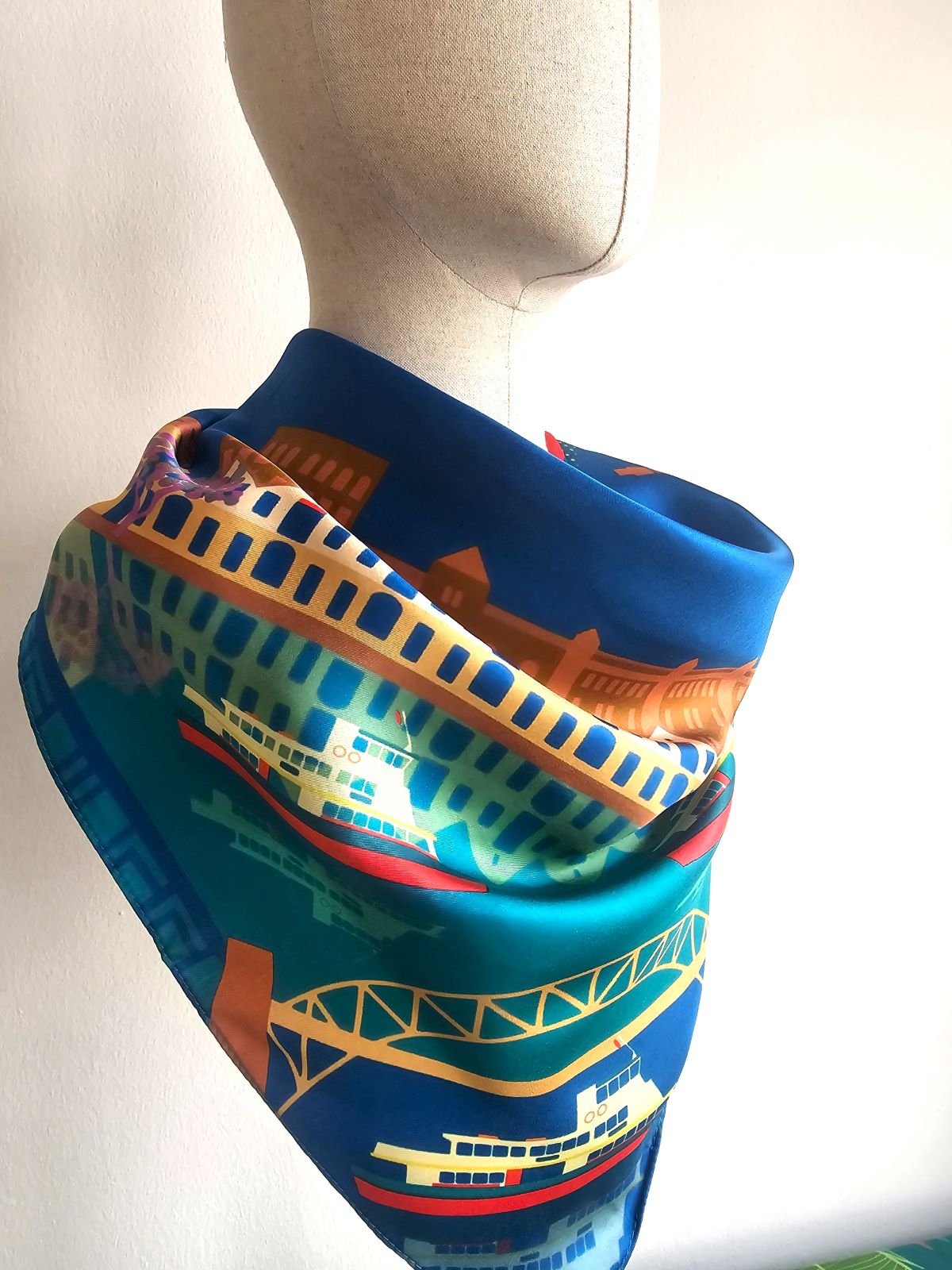 Quay Tales Silk Scarf - Luxury Fashion Accessory for Women, Elegant Gift for Mother's Day, Wedding & Special Occasions
