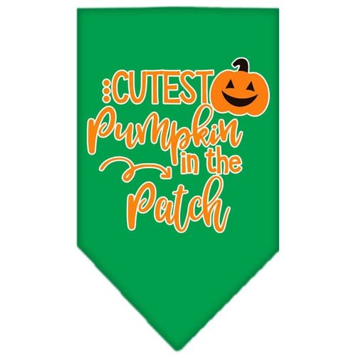 Cute Pumpkin Screen Print Bandana - Soft & Stylish Dog Bandanas in Multiple Colors - Perfect for Halloween, Fall Festivals & Pet Costume Parties