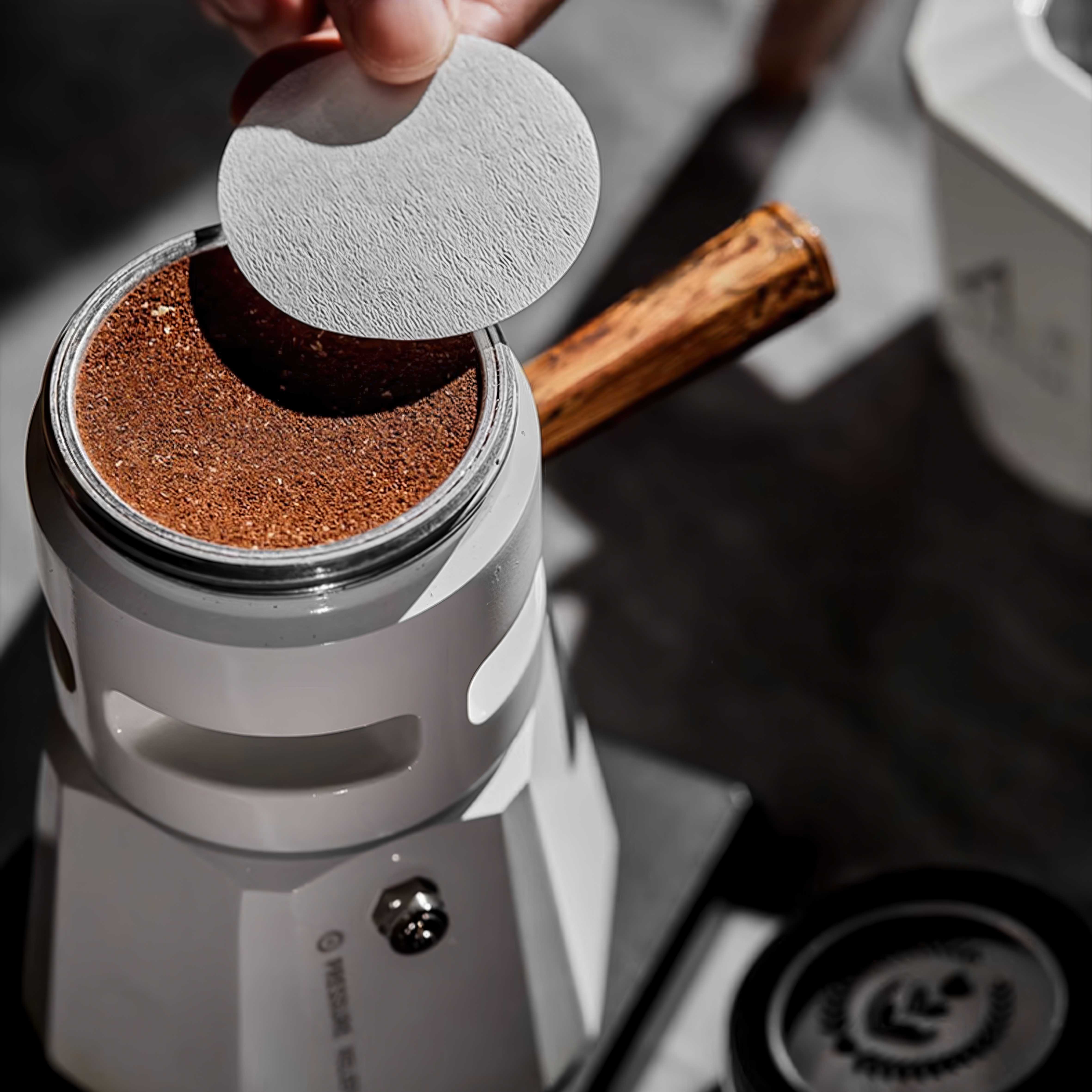 Premium Stainless Steel Moka Pot - 6 Cup Italian Espresso Maker for Stovetop - Strong Coffee Like Espresso - Perfect for Home, Office & Camping Use