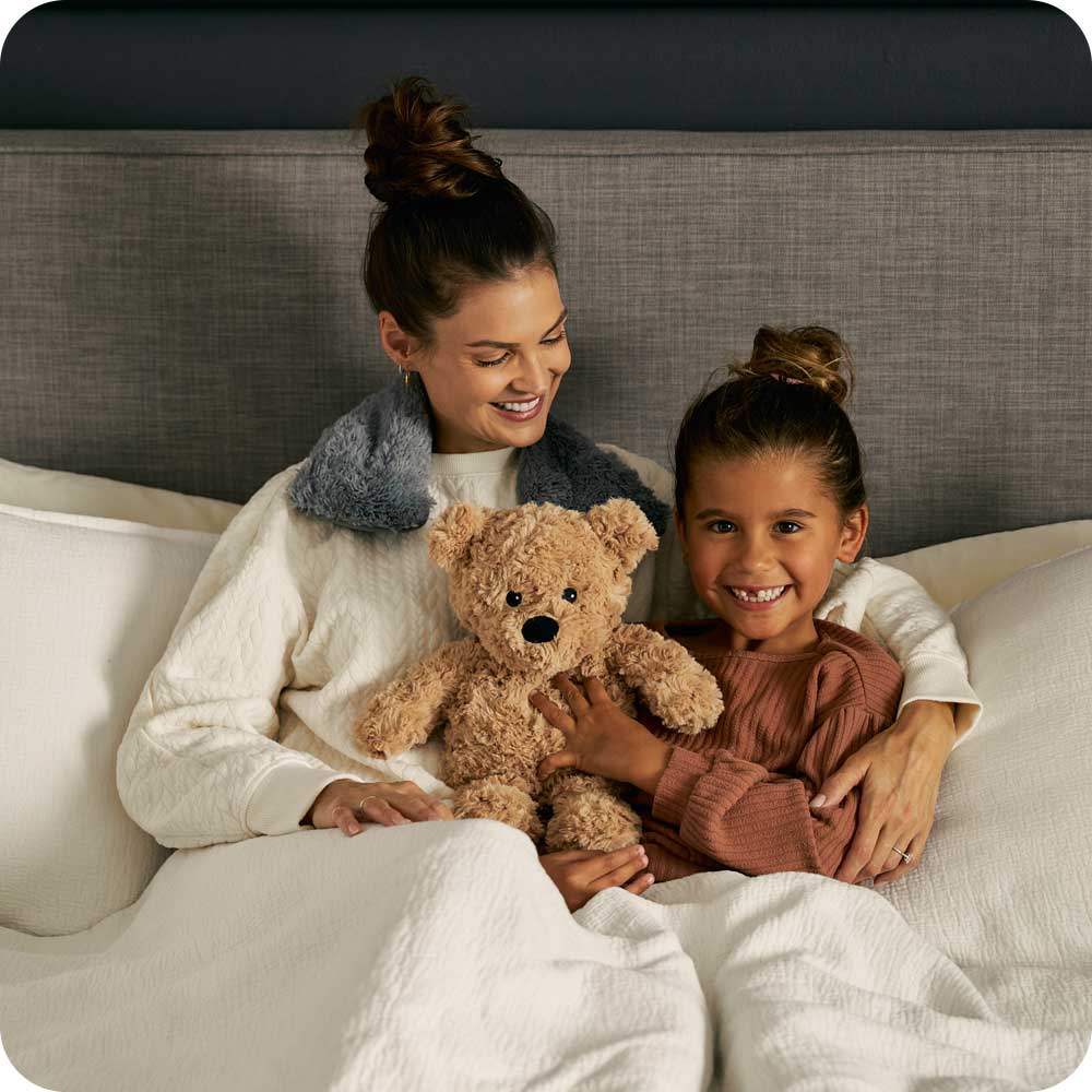 Unscented Brown Curly Bear Warmies - Microwaveable Plush Heating Pad for Stress Relief & Pain Relief - Perfect for Kids, Adults, Cold Weather & Menstrual Cramps
