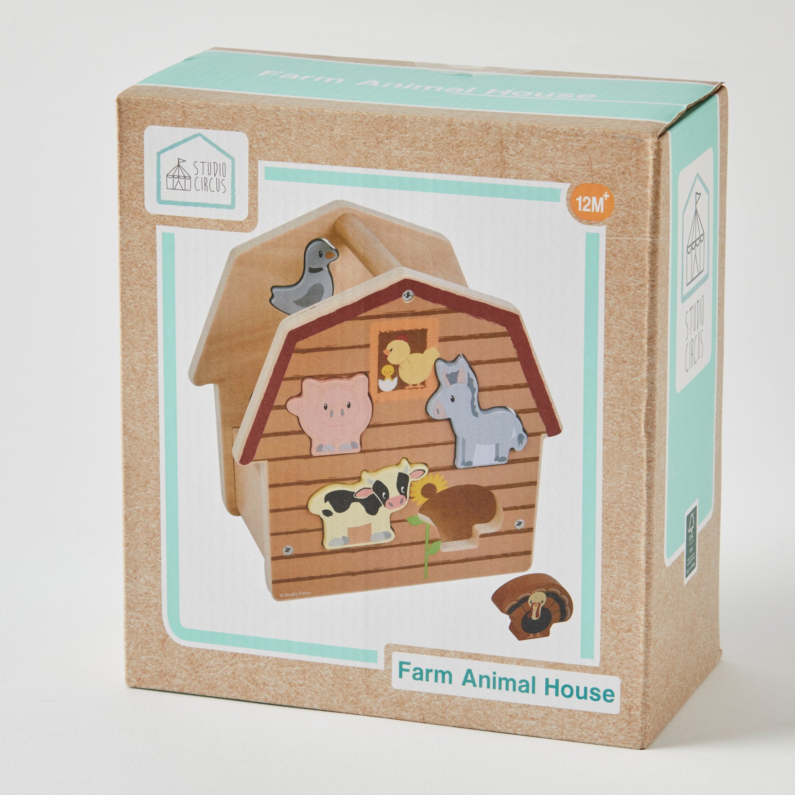 Farm Animal Playhouse by Studio Circus - Durable & Fun Barn Toy for Kids Indoor & Outdoor Play