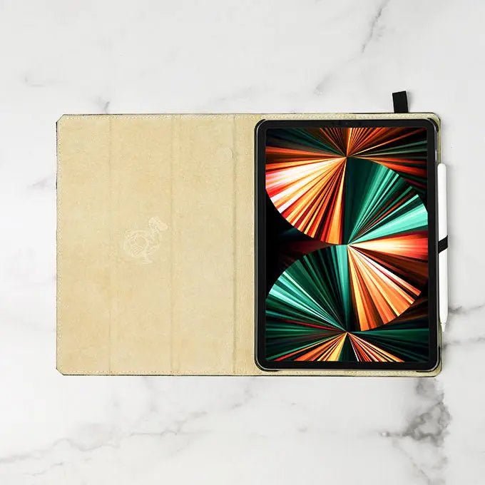 Premium Genuine Leather iPad Case - Slim Protective Cover for iPad Pro/Air/Mini - Perfect for Work, Travel & Everyday Use