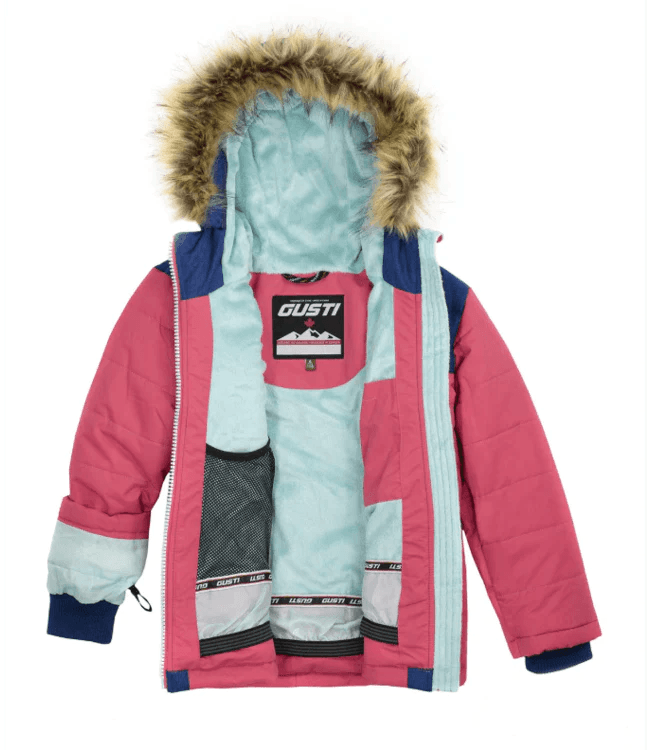 Gusti Baby Girls Winter Snowsuit - Warm Fleece-Lined Snow Jacket & Pants Set for Toddlers, Bleu Manoir | Perfect for Outdoor Play, Snow Days & Winter Adventures
