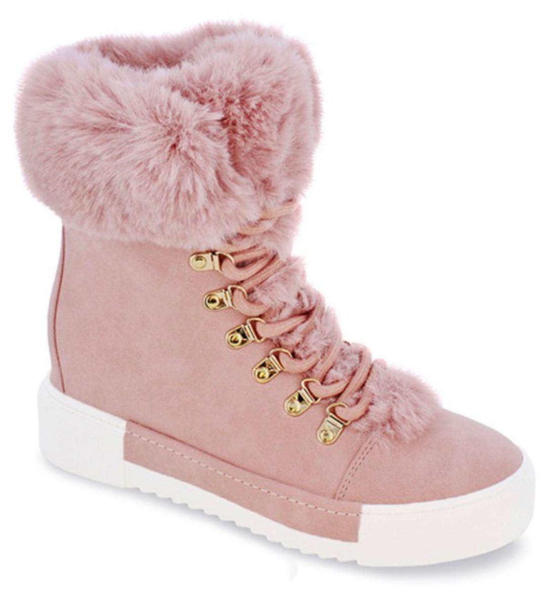 Robin Women's Sneaker Booties - Stylish Pink Ankle Boots for Casual Wear, Walking & Outdoor Activities | Comfortable & Fashionable Footwear