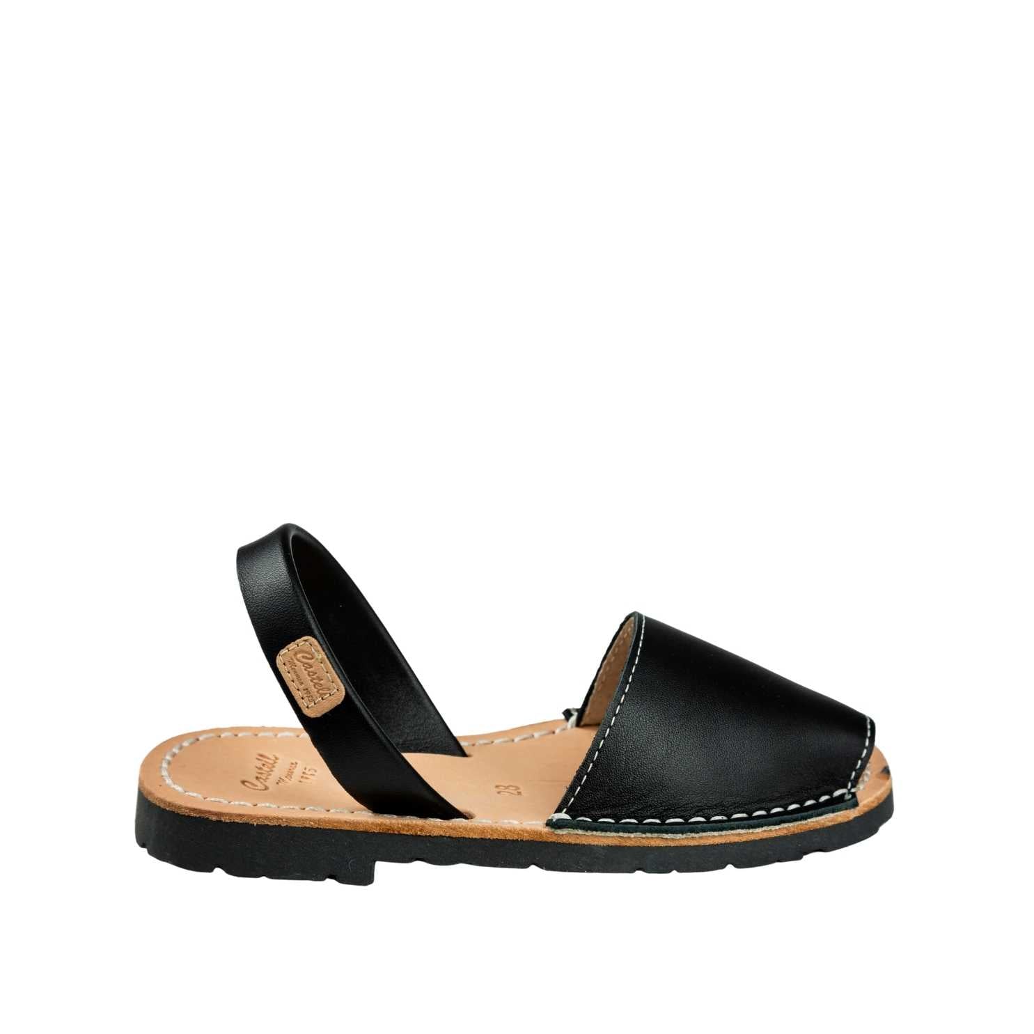 Comfortable Open Toe Leather Menorcan Sandals for Kids - Iker 1097 Piel | Perfect for Summer, Beach & Casual Outings