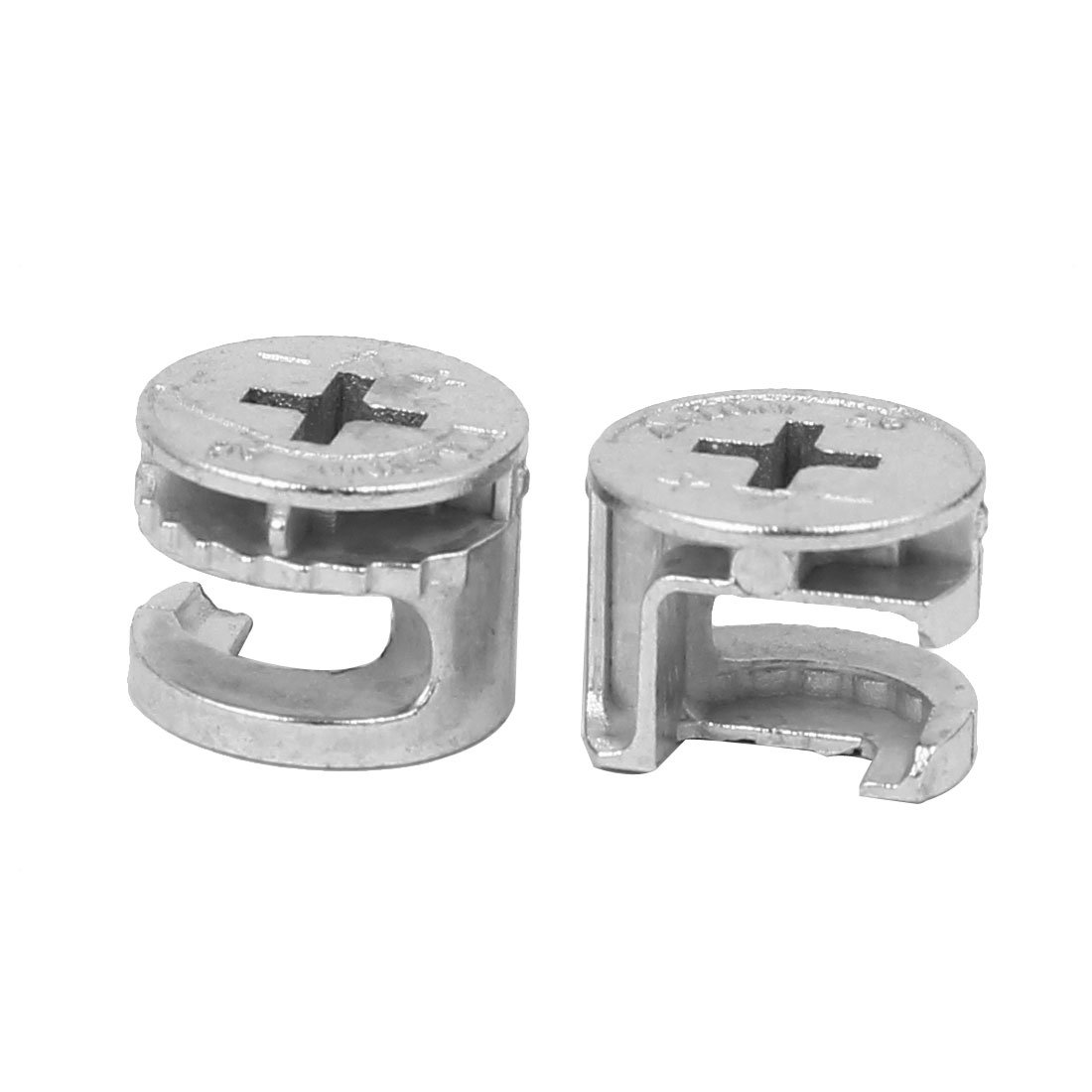 30Pcs Furniture Connector Cam Lock Fittings 15mm x 12mm - Cabinet Drawer Dresser Wardrobe Panel Fasteners - Perfect for DIY Furniture Assembly & Home Improvement Projects
