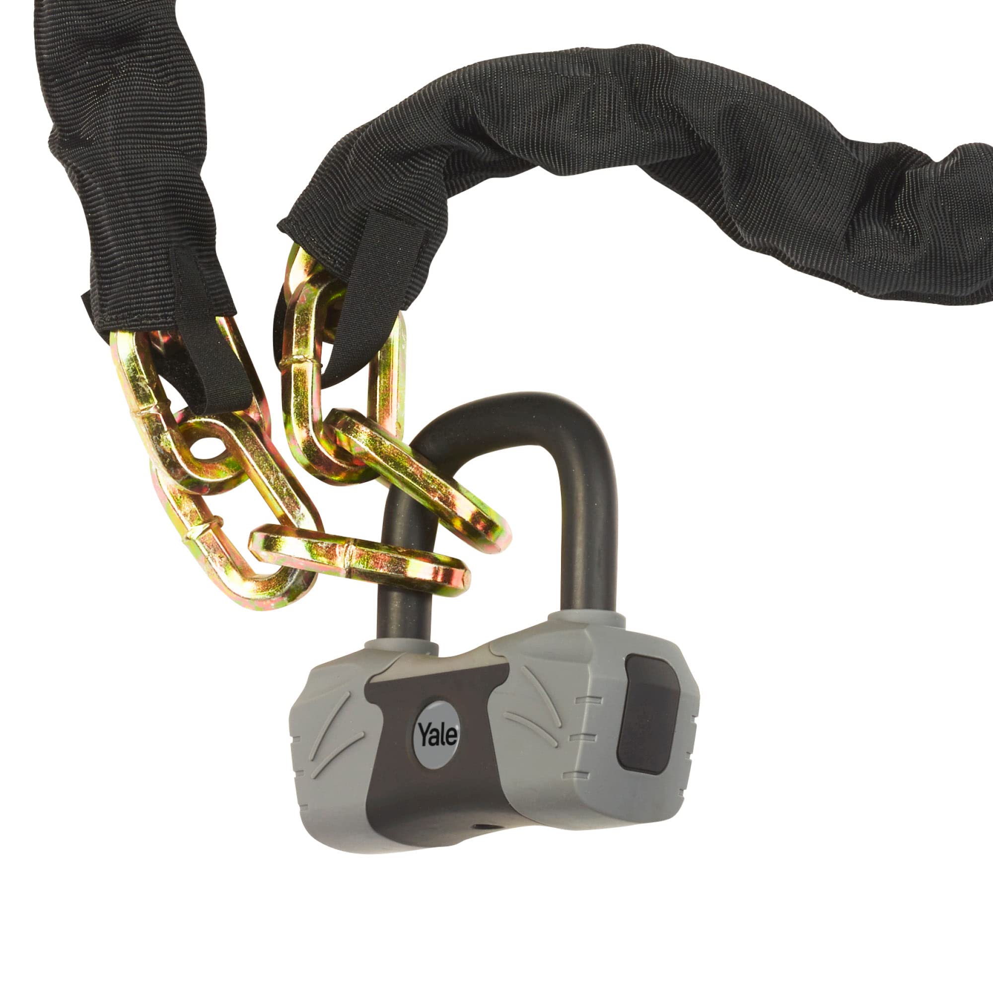 Yale YCL3/10/180/1 Maximum Security Bike Chain Lock 1800mm - Heavy Duty Bicycle Protection with 4 Keys (Includes 1 Micro-Light Key) - Perfect for Urban Commuting, Bike Parking & Outdoor Cycling Security