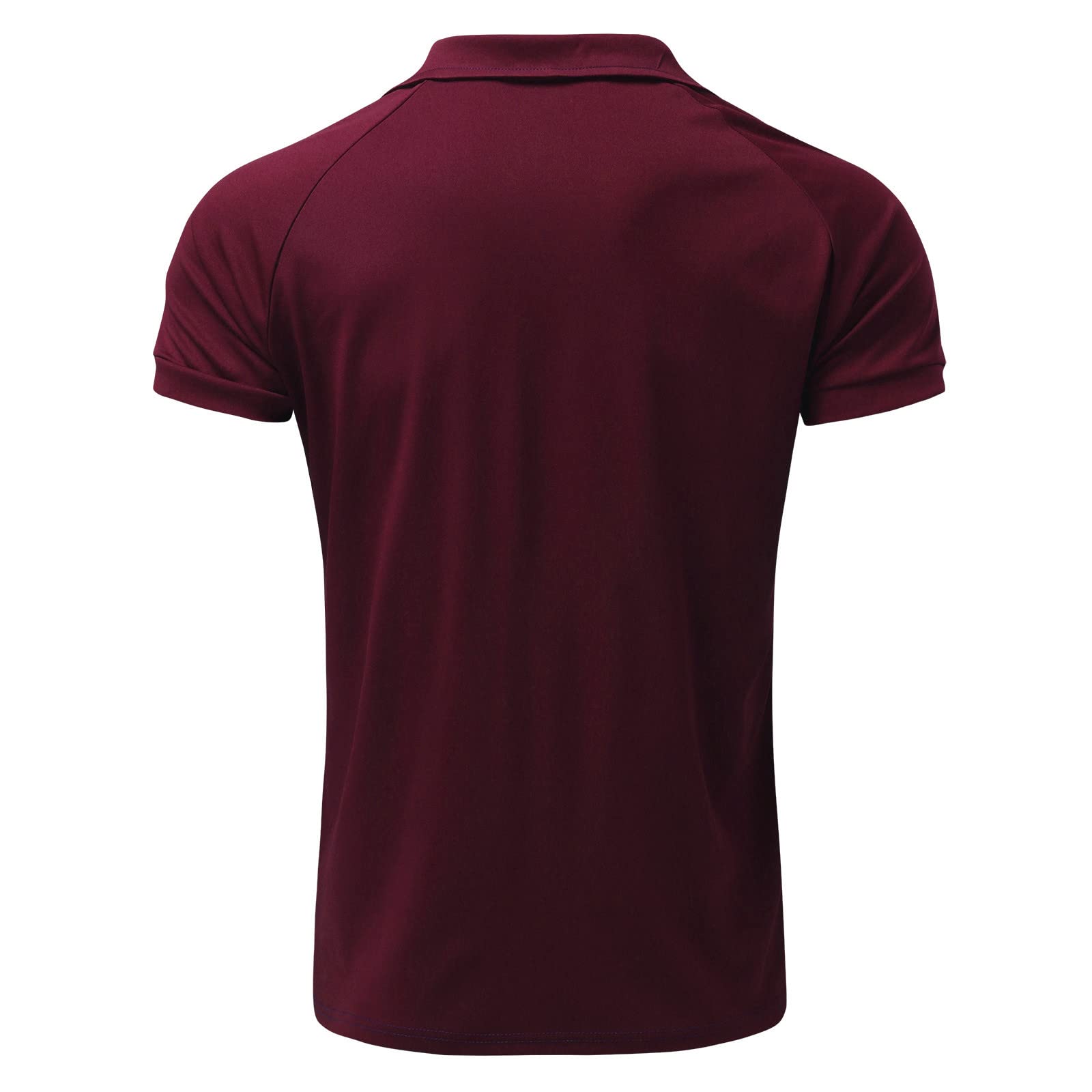 Men's Compression Business Polo Shirts - 1/4 Zip Button Down Dress Shirts for Outdoor & Office Wear - Breathable Short Sleeve Performance T-Shirt with Patchwork Design - Ideal for Golf, Business Casual & Summer Activities