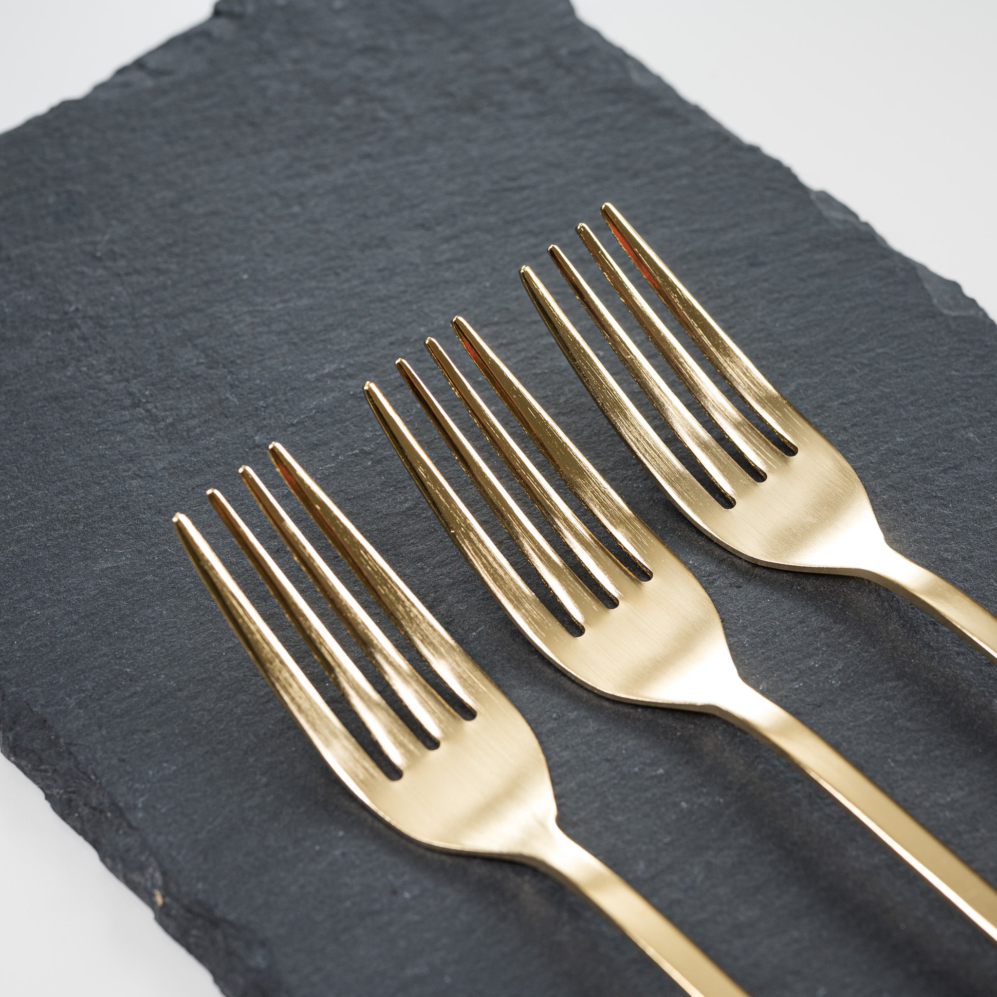Tsubame Sanjo Gold Dinner Fork Set - 3 Elegant Color Options | Premium Japanese Stainless Steel Cutlery | Perfect for Fine Dining, Wedding Gifts & Home Entertaining