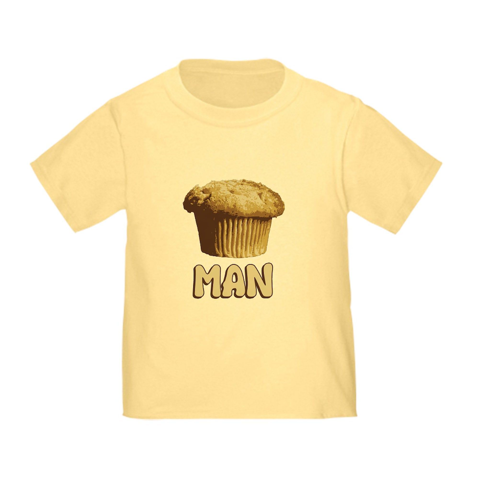 CafePress Muffin Man Toddler T-Shirt - 100% Cotton Cute Graphic Tee for Boys & Girls - Perfect for Playdates, Daycare & Family Photos