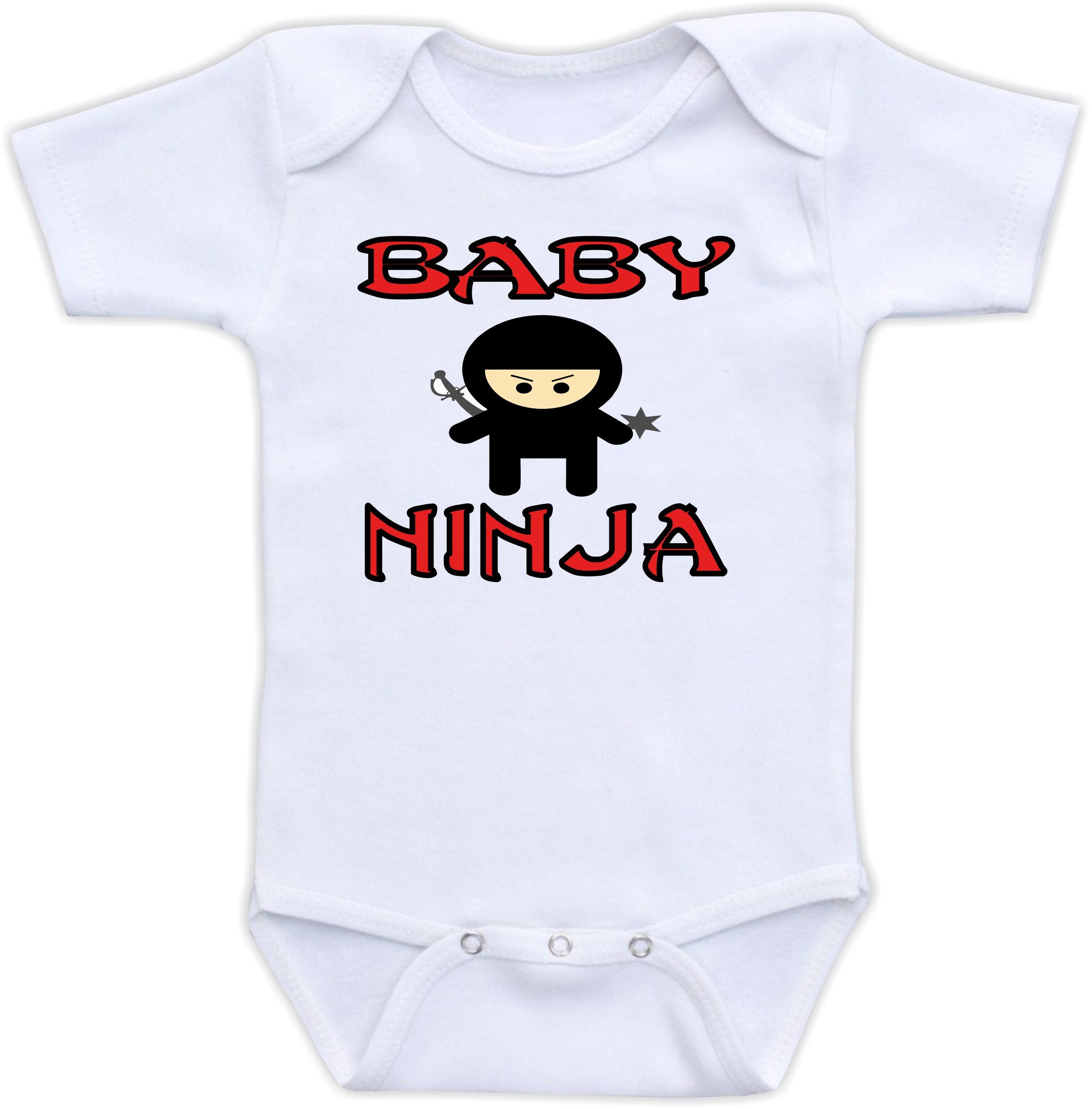Baby Ninja Bodysuit - Cute & Funny Baby Boy Outfit | Perfect Newborn Gift for Boys | Ideal for Playtime, Photo Shoots & Special Occasions