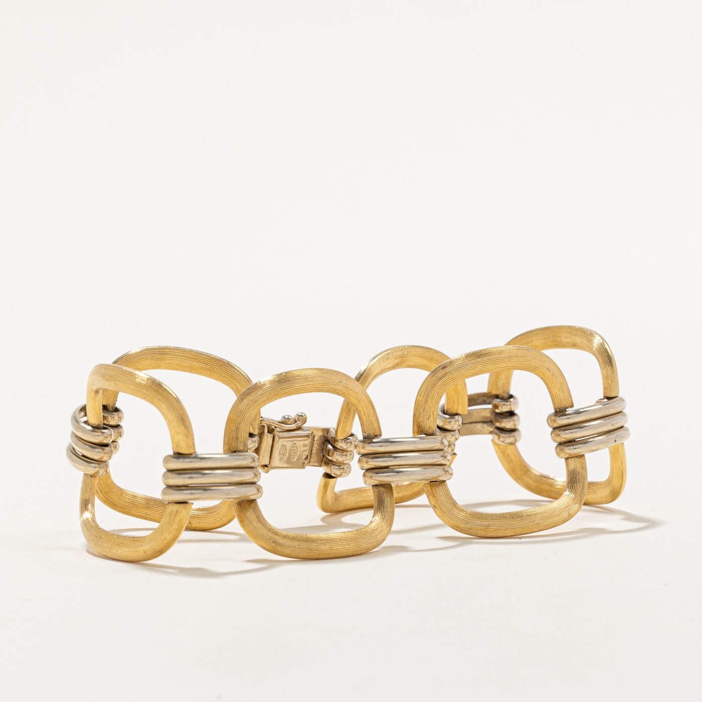 18K Two-Tone Gold Bracelet for Women - 7 Inches Adjustable Luxury Jewelry Gift for Anniversary, Birthday & Special Occasions
