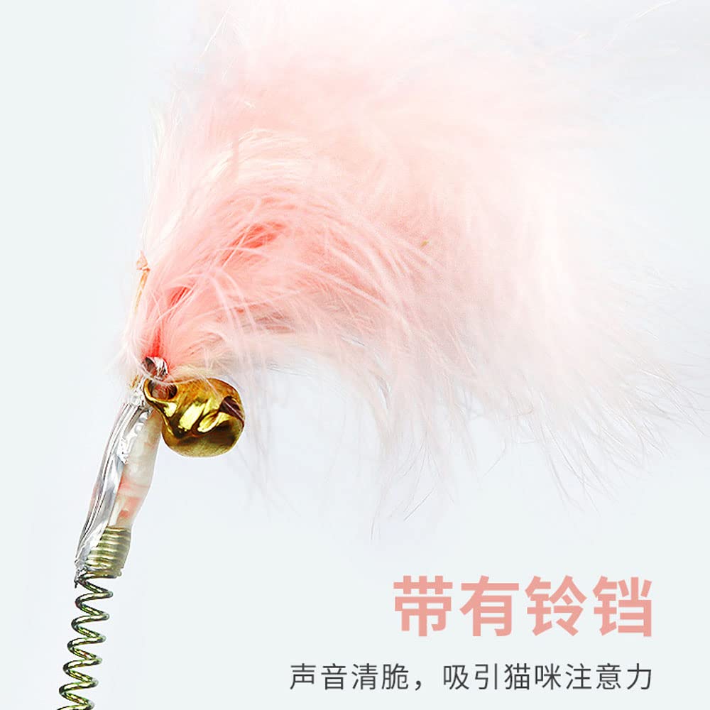 Durable Cat Toys Set - Interactive Tumbler Teaser Ball & Feather Wand for Boredom Relief - Bite-Resistant Cat Toys for Indoor Play, Exercise & Bonding with Your Pet