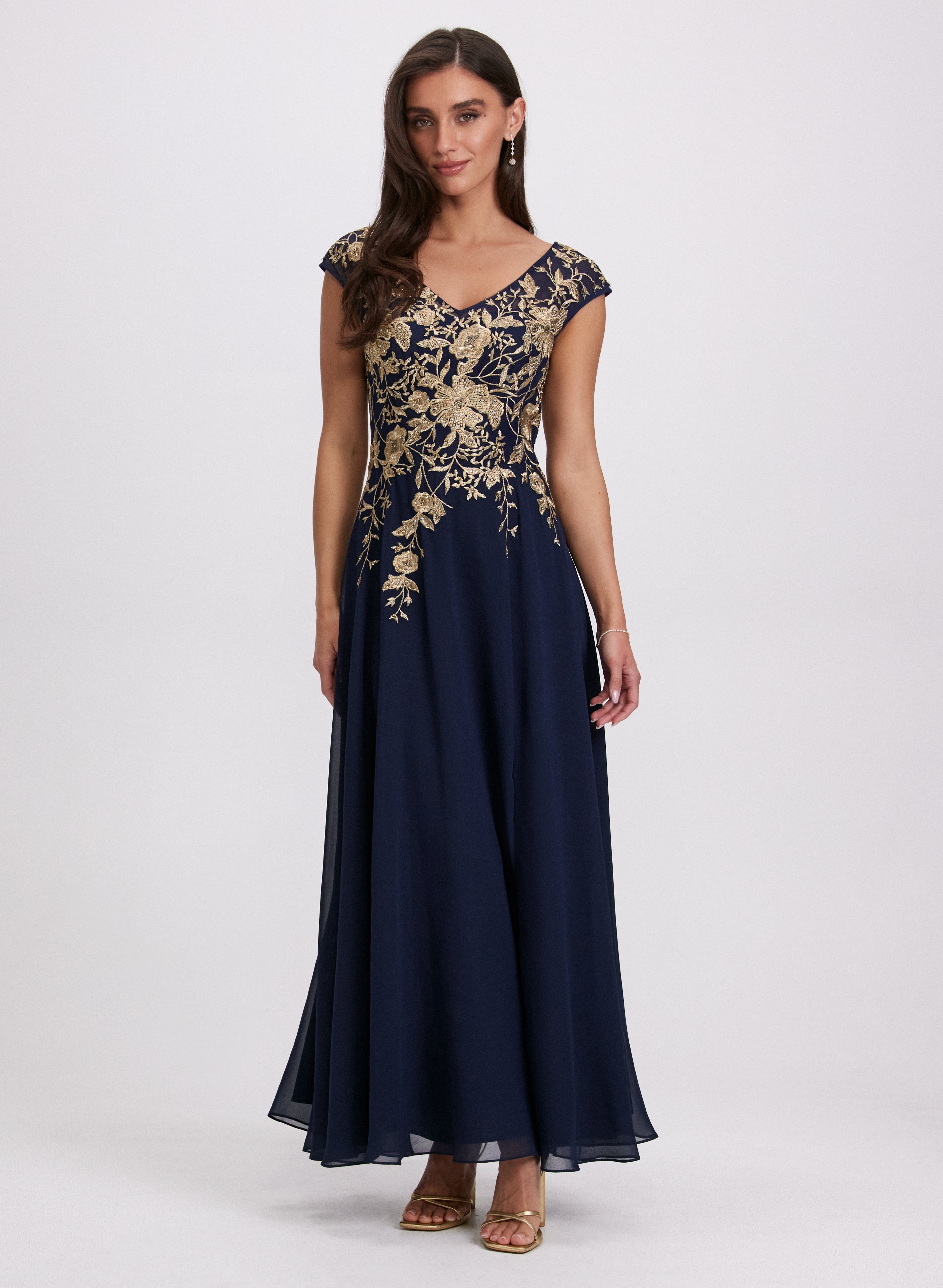 Floral Embroidered Dress for Women - Elegant Summer Maxi Dress with Handmade Embroidery Details | Perfect for Beach Vacations, Garden Parties & Date Nights