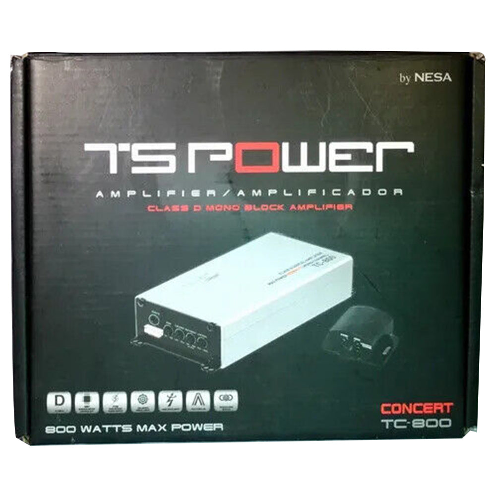 NESA TC 800 800W Monoblock Ultra Mini Car Amplifier - Powerful Compact Audio System for Car, Truck, SUV & Marine Vehicles