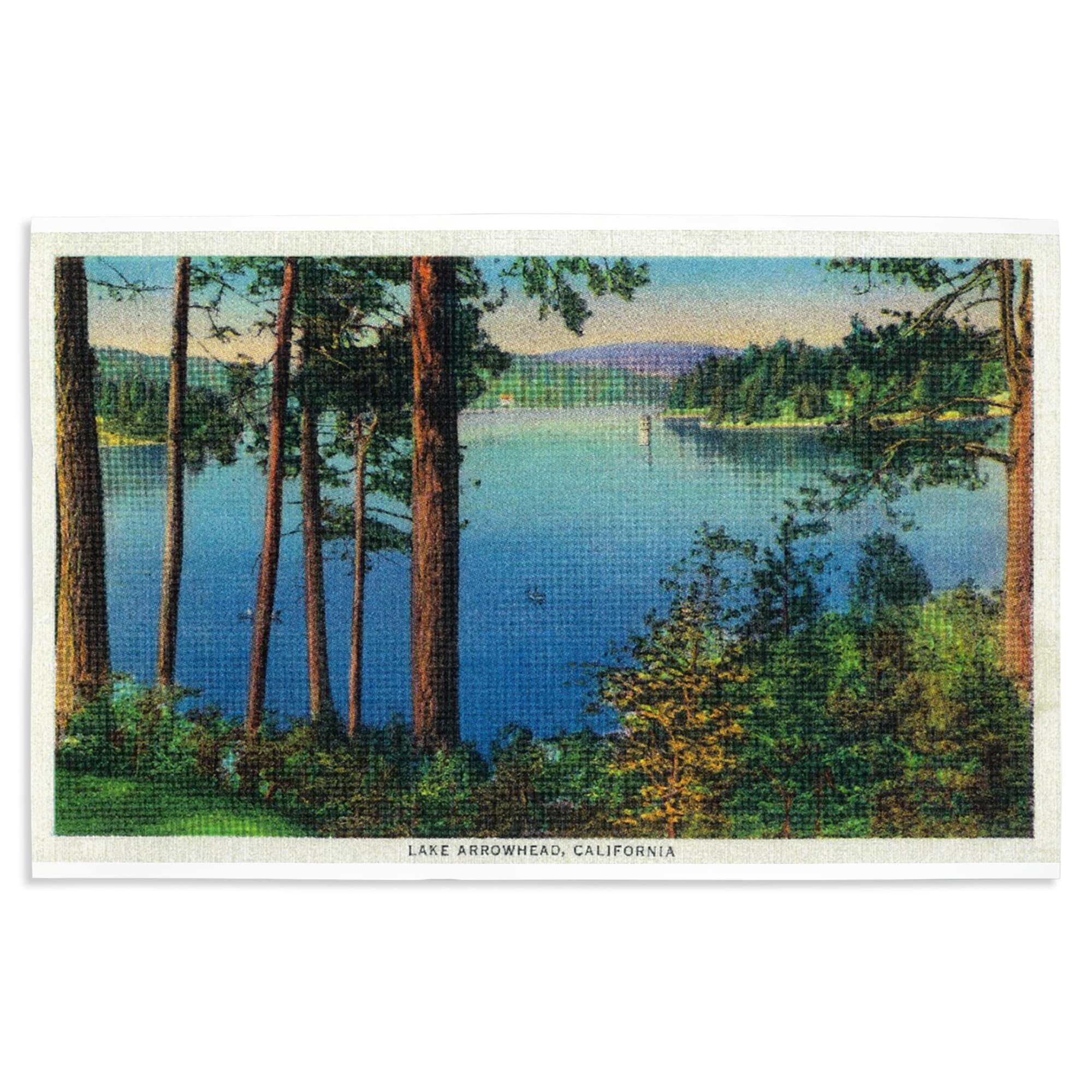 Lantern Press 16x24 Inch Giclee Art Print - Lake Arrowhead Landscape Wall Decor for Living Room, Bedroom & Office | Premium Canvas Artwork for Home & Office Decoration