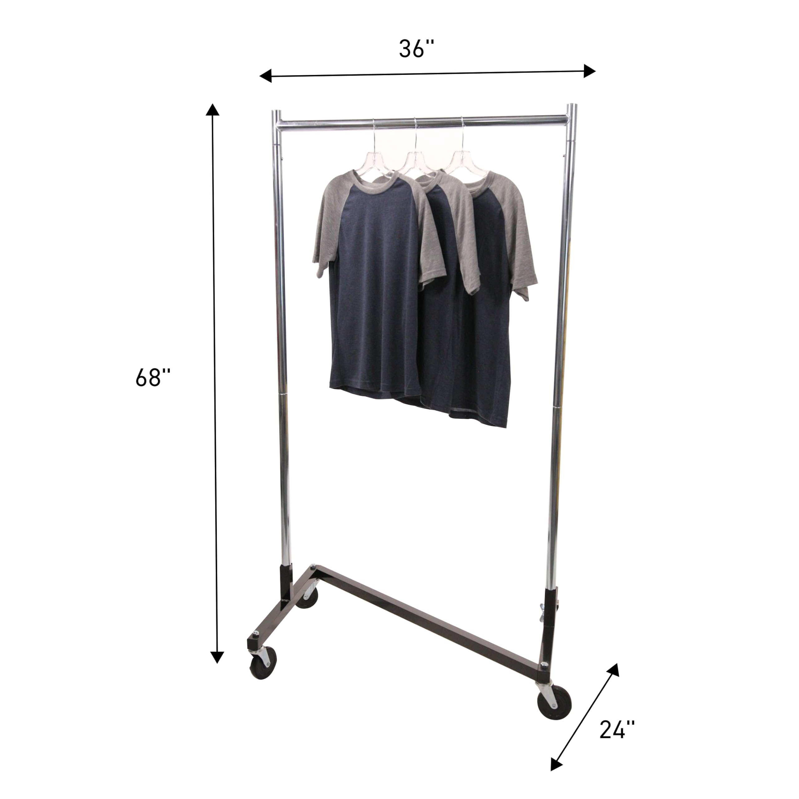 SSWBasics Heavy Duty Rolling Garment Rack - 36