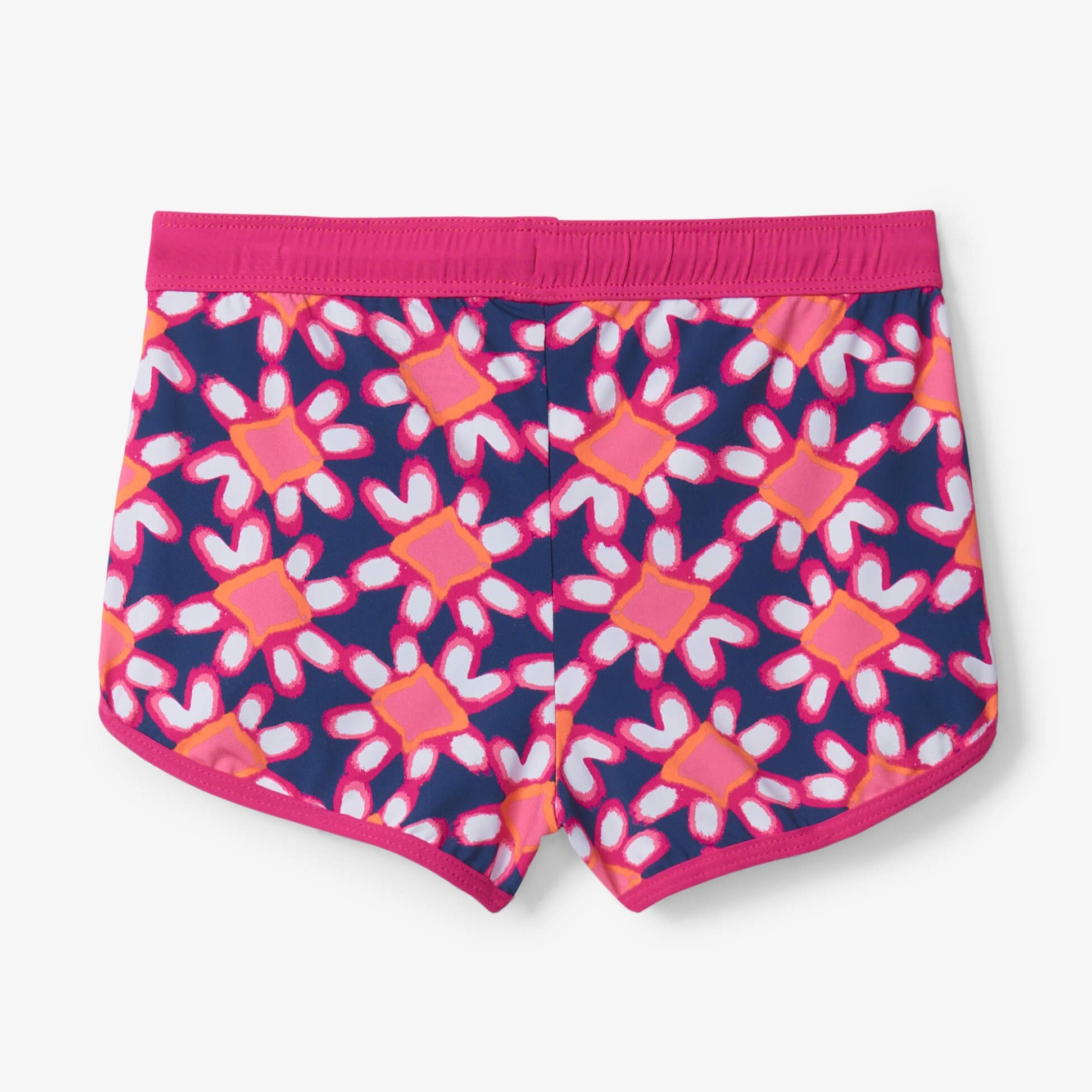Hatley Shibori Flowers Swim Shorts for Women - Quick Dry Beach Swimwear with UPF Protection - Perfect for Pool, Vacation & Summer Water Activities