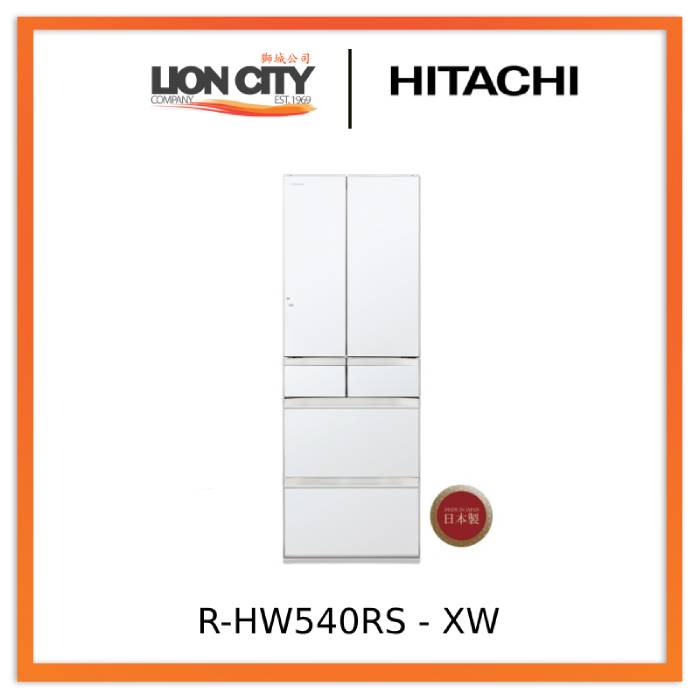 Hitachi R-HW540RS XK/XW/XN 416L Multi-Door Refrigerator - Energy Efficient Large Capacity Fridge for Home, Kitchen & Restaurant Use
