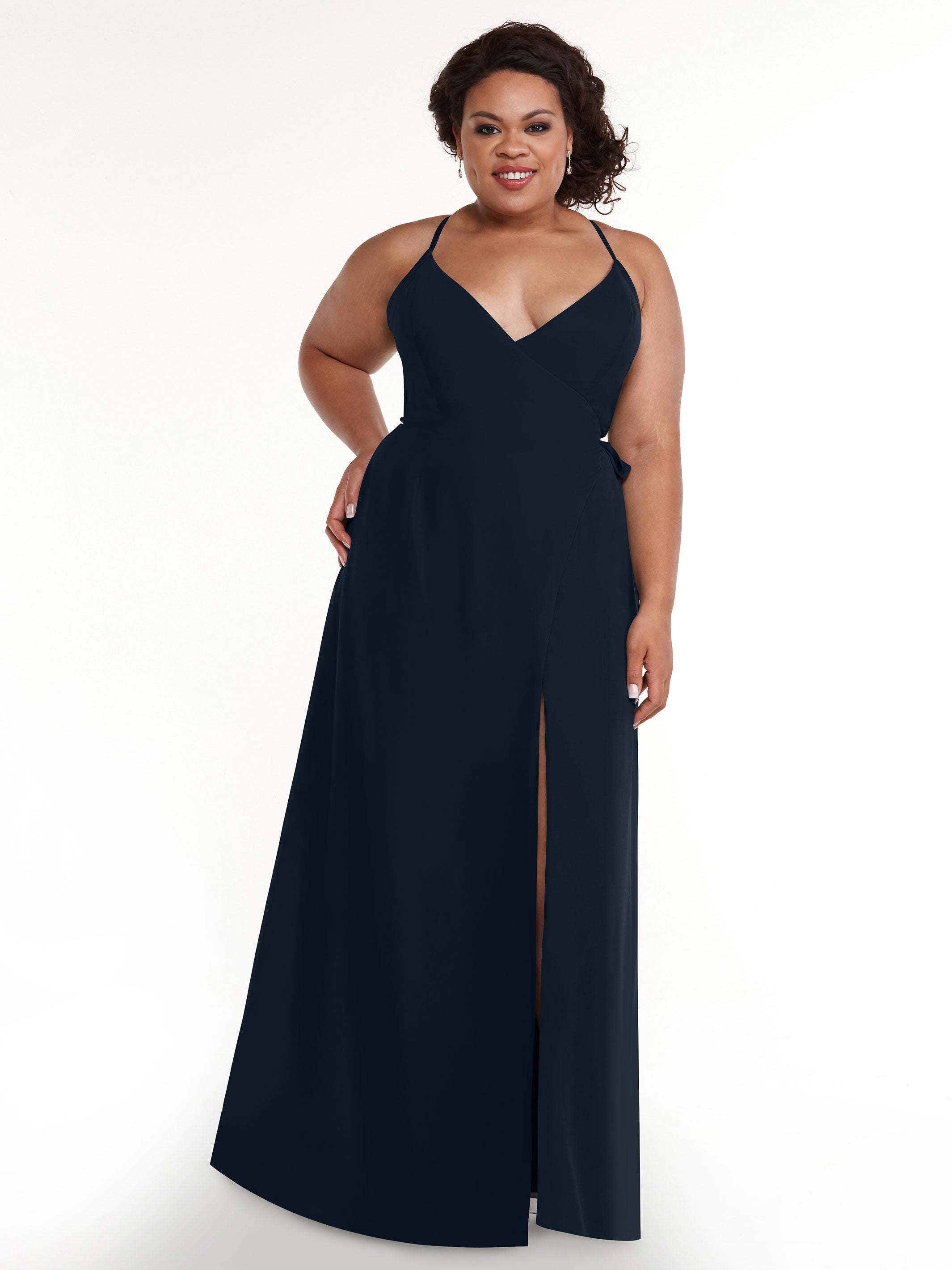 Elegant 80171 Sheath Chiffon Bridesmaid Dress with Adjustable Self-Tie Sash - Perfect for Weddings, Formal Events & Special Occasions