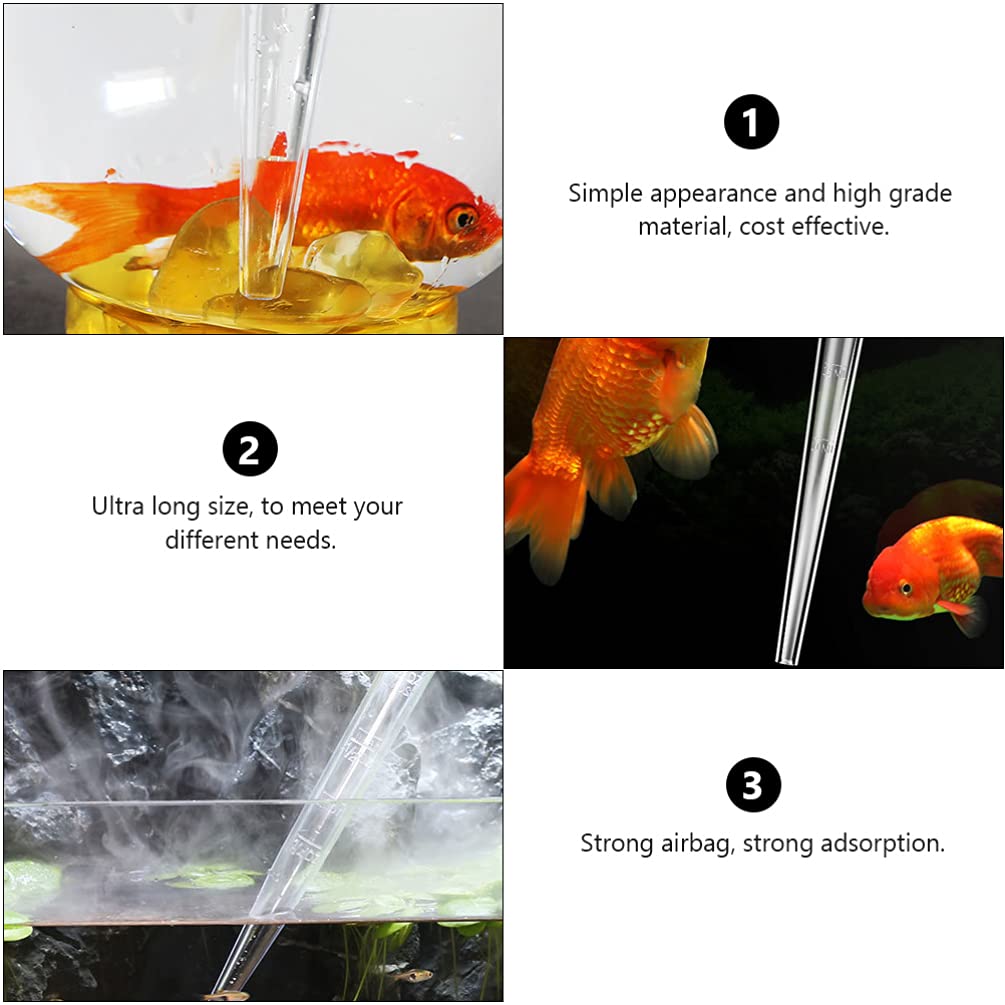 POPETPOP 2-Pack Coral Feeder Tube - Liquid Fertilizer Feeder & Fish Waste Cleaner Tool for Marine Reef Aquariums | Perfect for Spot Cleaning & Coral Feeding in Saltwater Tanks