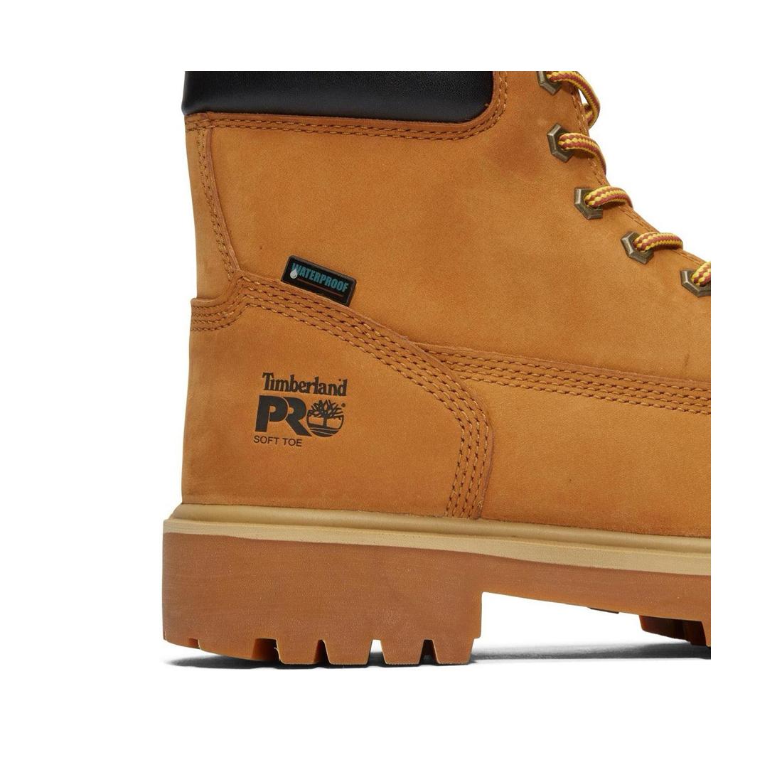 6 Inch Soft Toe Waterproof Insulated Work Boots - 200G Thinsulate, Wheat Color - Perfect for Construction, Hiking & Winter Outdoor Activities