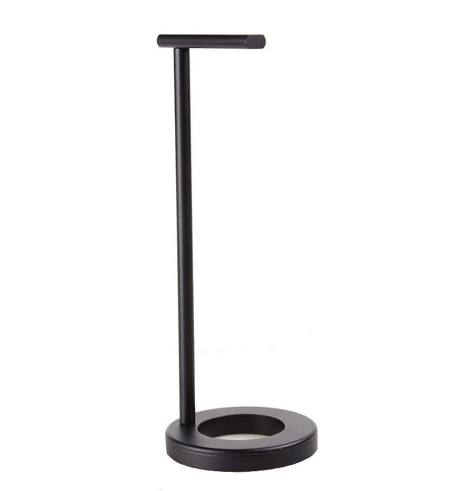 Premium Aluminum Alloy Headphone Stand with Anti-Slip Base - Durable Headset Holder & Hanger for Desk Organization (Black) - Perfect for Gaming, Office & Home Audio Setup
