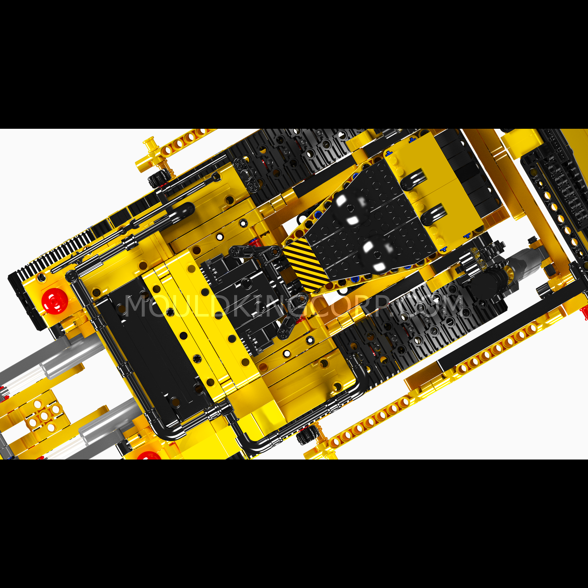 Mould King 15084 D11 Bulldozer Remote Control Construction Toy Building Kit - 1,508 Pieces STEM Educational Model for Kids & Adults | DIY Engineering Project, Birthday Gift, Collector's Display