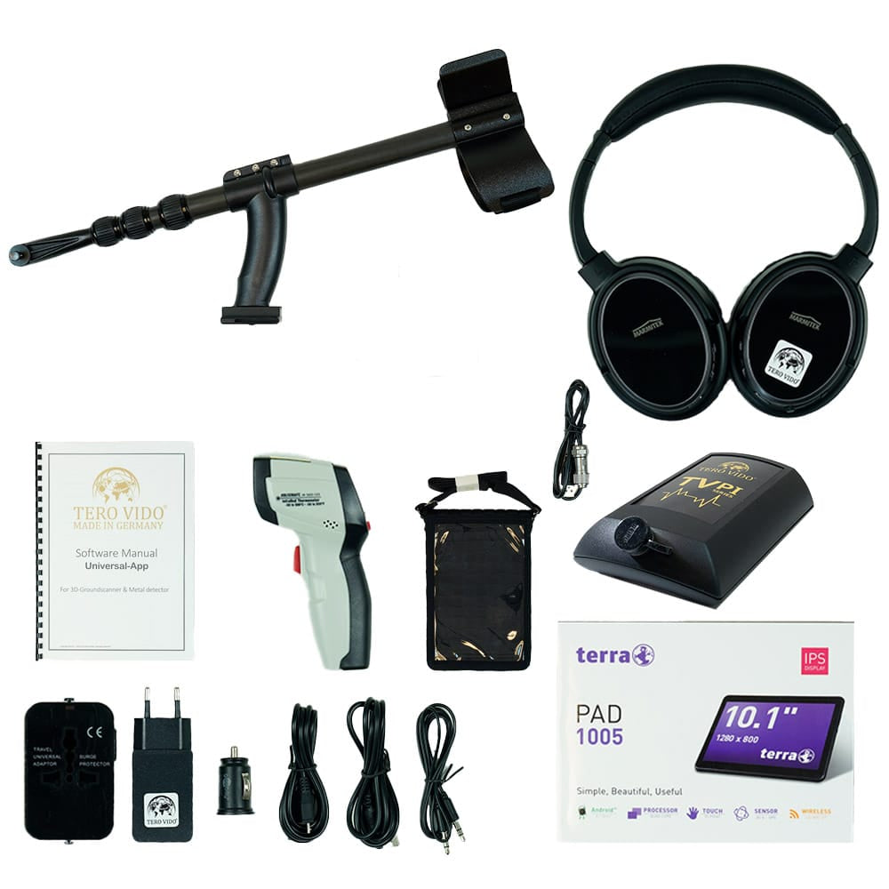 Tero Vido Special Edition 2-in-1 Metal Detector for Adults & Kids - Professional Gold Digger Tool for Beach, Park & Treasure Hunting Adventures