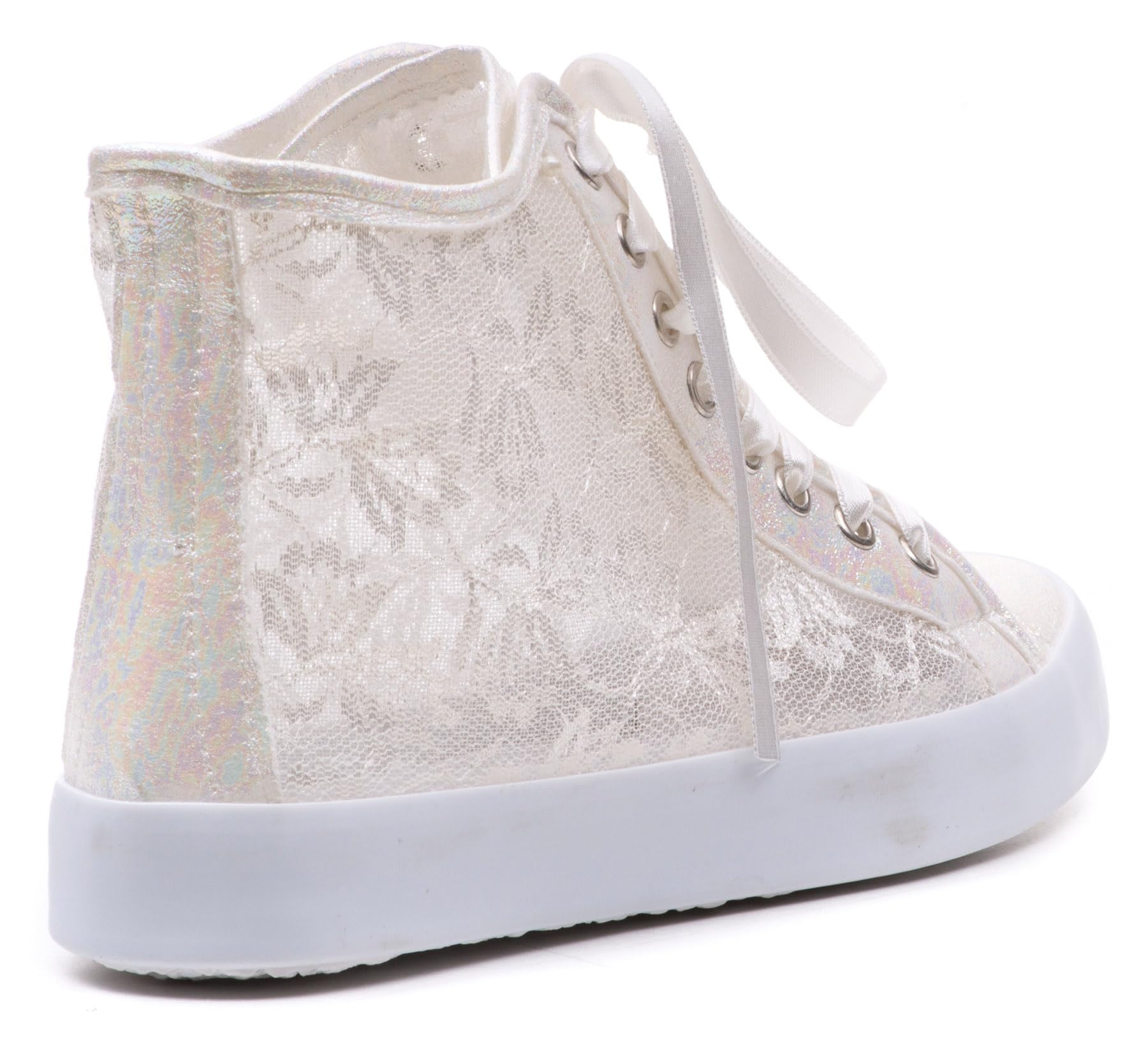 Custom Bridal Wedding Sneakers for Bride – Personalized Lace Tennis Shoes for Women (Size 42 EUR / 10 US) – Perfect for Wedding Ceremony, Reception & Honeymoon