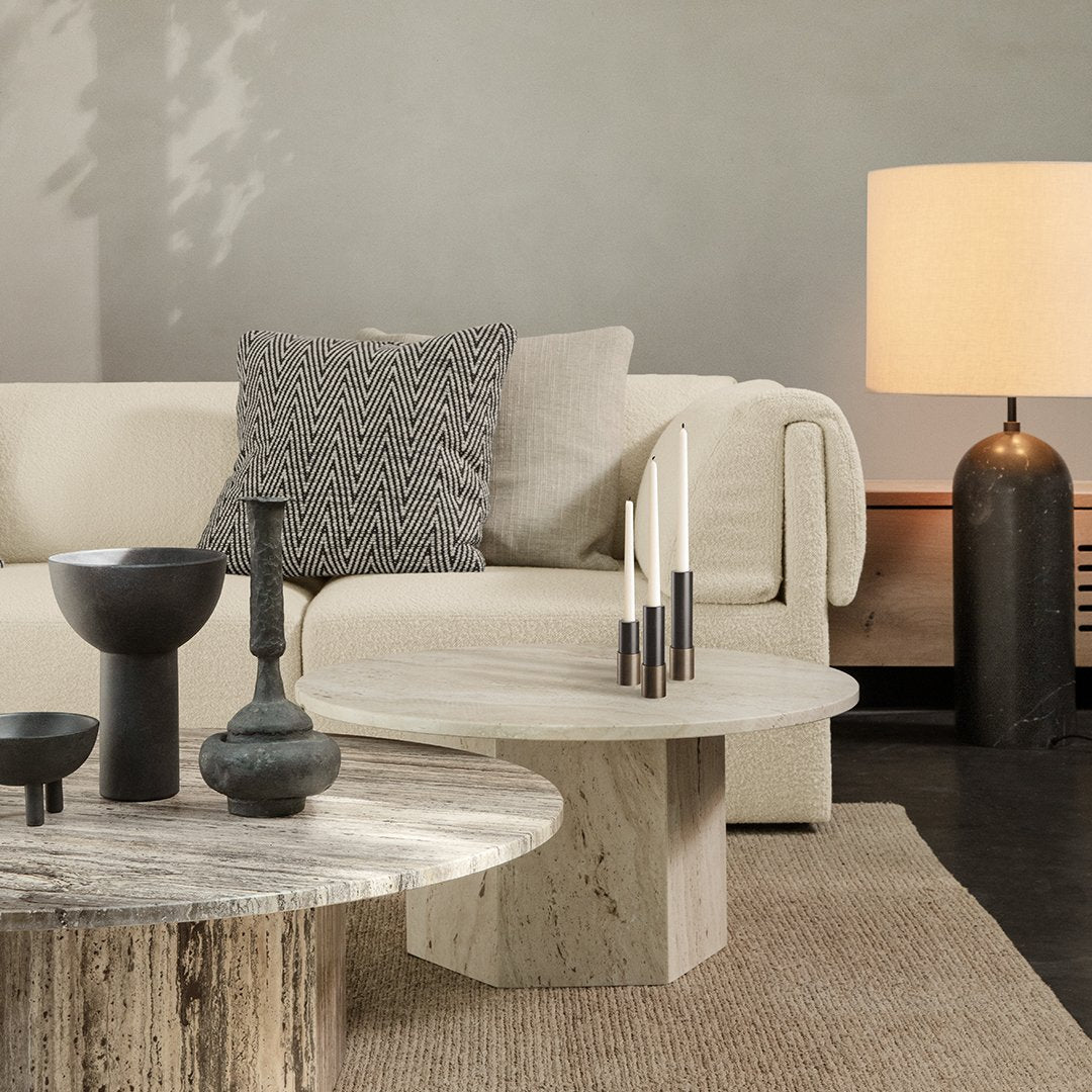 GUBI Space Copenhagen Candlestick - Modern Scandinavian Candle Holder for Dining Table, Wedding & Home Decor