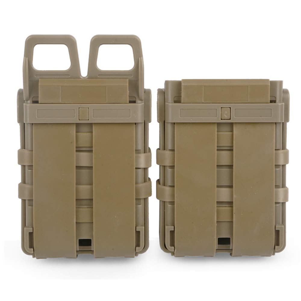 HWZ Tactical 5.56 Fastmag Vest Accessory Bag - Medium Size Double Quick Clip Box for Military & Outdoor Enthusiasts | Perfect for Airsoft, Hunting & Range Training