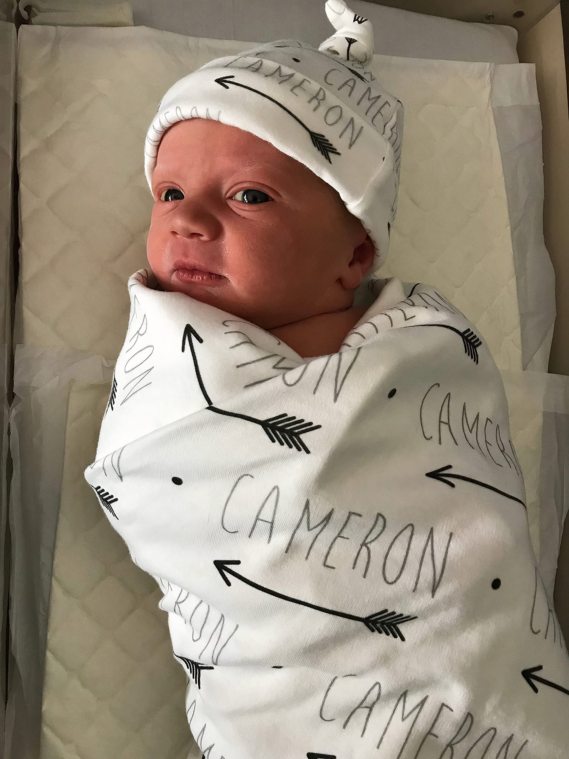 Personalized Baby Blanket with Name - Custom Embroidered Blankets for Boys & Girls, Newborns & Kids - Perfect for Nursery, Gifts, and Photo Shoots