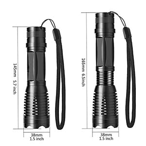 XLENTGEN 350 Yard Red Hunting Flashlight - Zoomable LED Tactical Light for Coyote, Hog, Varmint & Fox Hunting - Includes Pressure Switch, Rail Mount & Scope Mount - Perfect for Night Vision & Predator Hunting